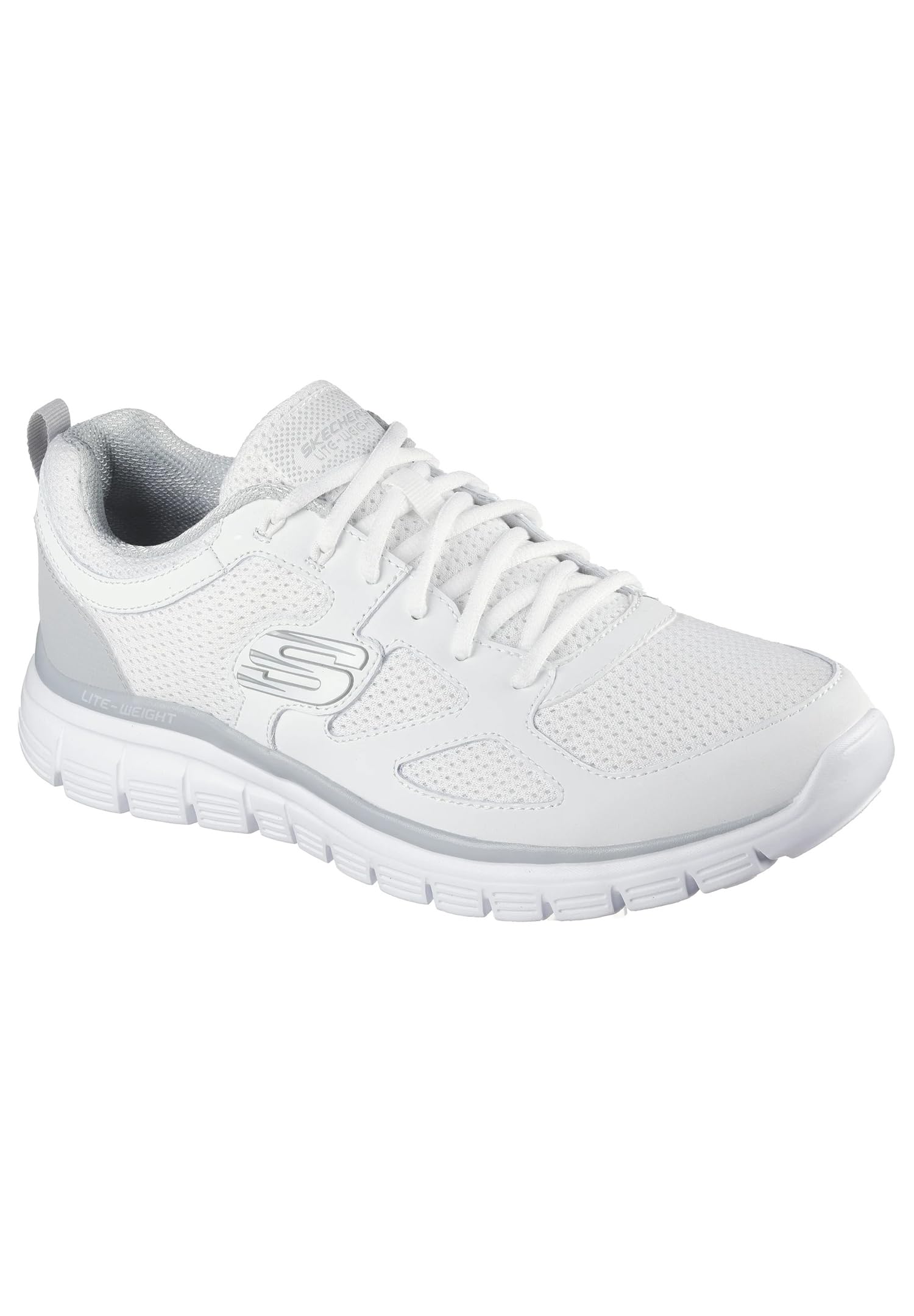 Baskets Skechers Burns Agoura de course blanches légères homme 47.5 - 6