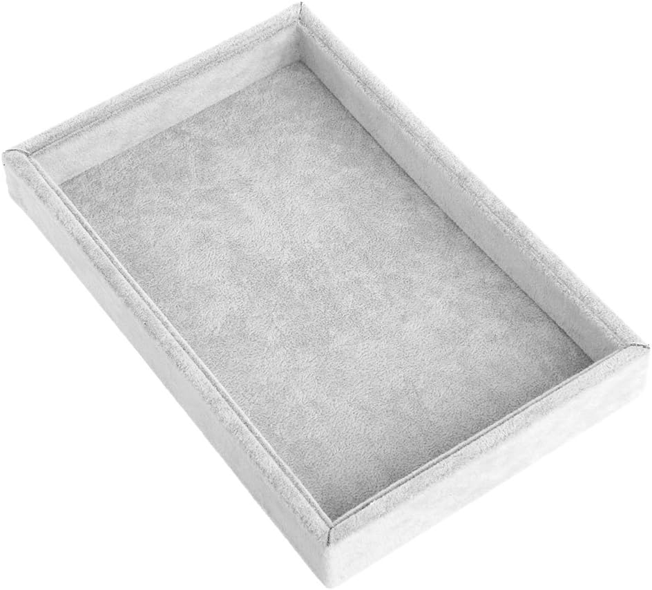 Youngy Stackable Jewelry Trays Inserts Velvet Catch All