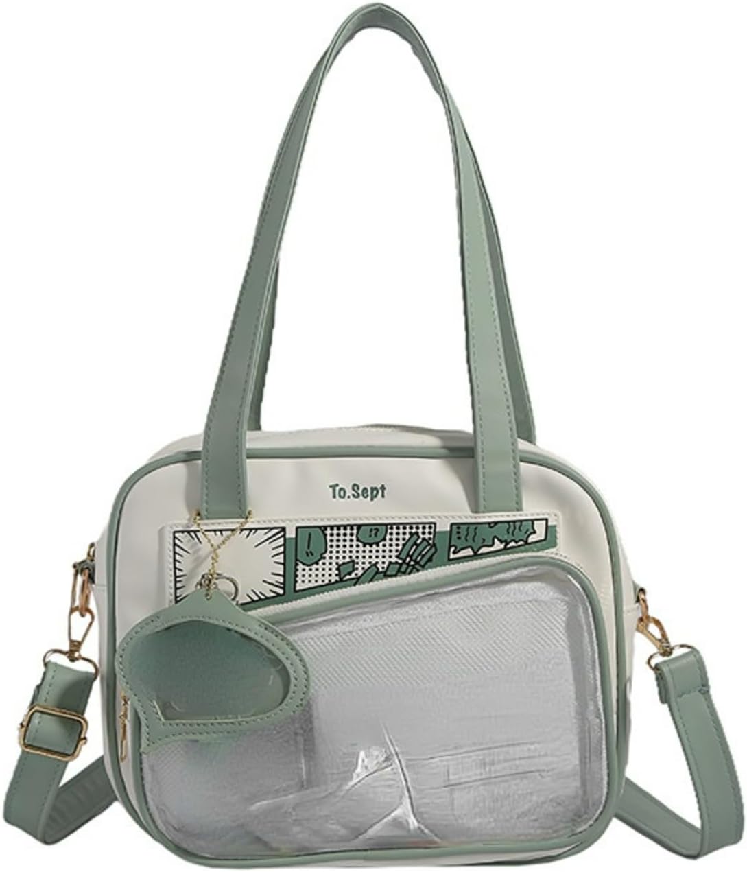 Ita Bag Cute Bag Kawaii Large Capacity Transparent Messenger Bag for Women