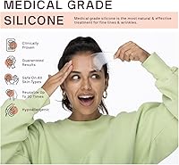Vista 6 de Dermaclara Parche de frente – Parches antiarrugas para la frente durante la noche, parches de silicona, tratamiento reutilizable para arrugas, hasta