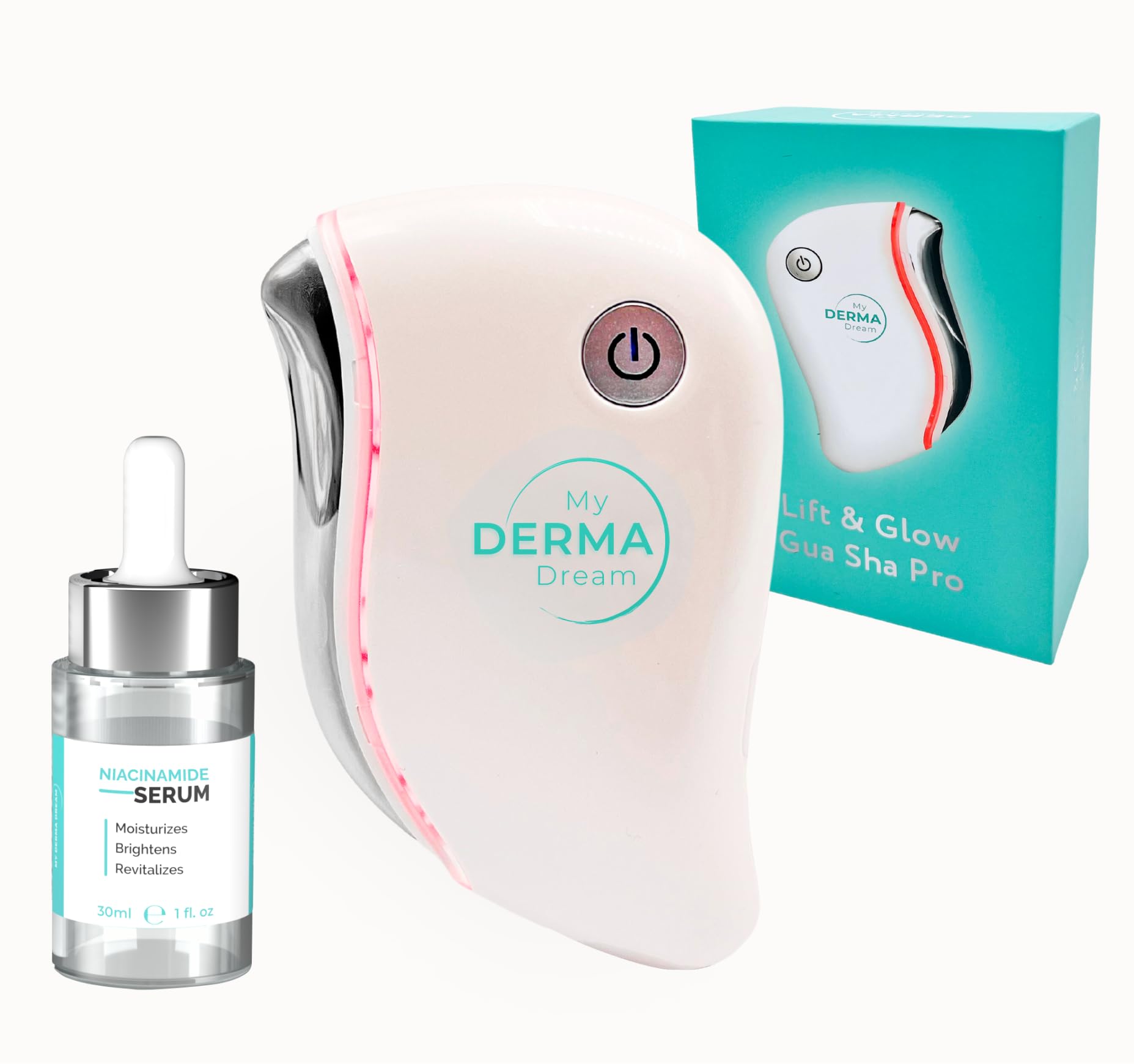 My Derma DreamLED Guasha Massager & Niacinamide