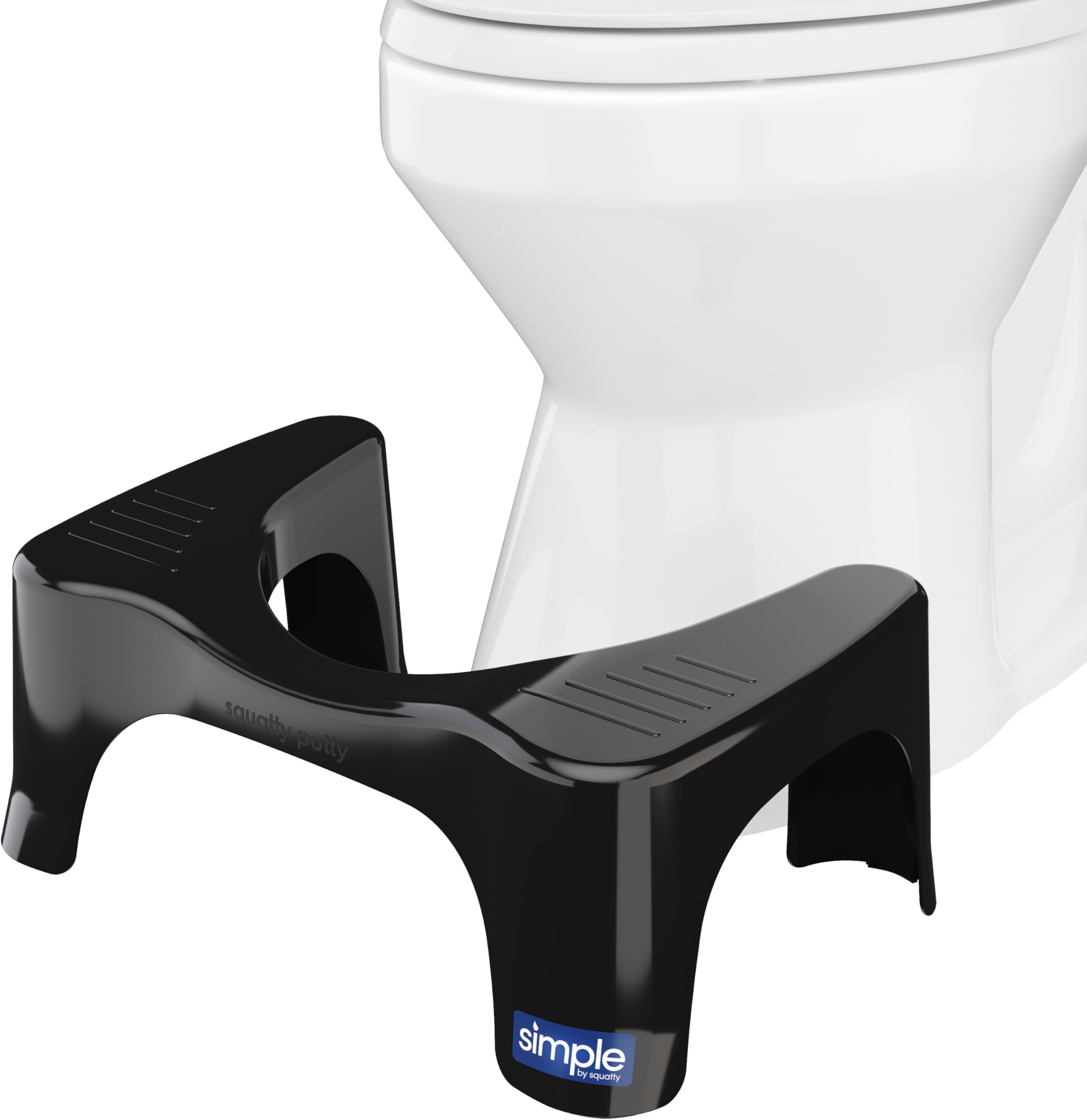 Squatty Potty Curve Toilet Stool, 7-Inch, Black