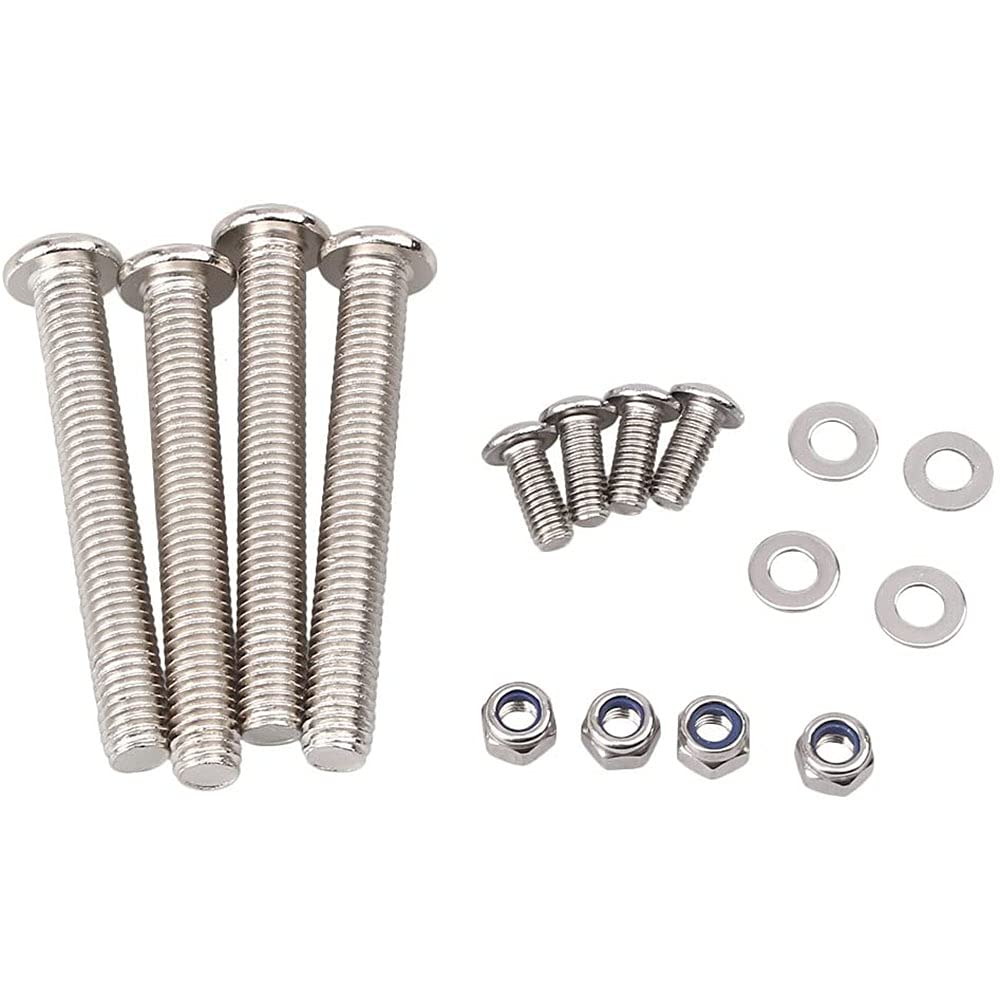 Staffe laterali universali per moto, in acciaio inox, barre di supporto per borse da sella