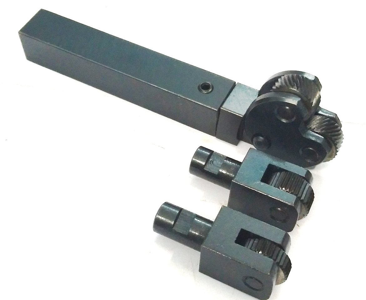 Rändelwerkzeug mit Wechselköpfen, Diamant- und Linearmuster, 1,5 mm Teilung