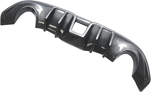 Miniatura 3 de YOUNGERCAR Difusor trasero apto para Nissan 370Z Z34 2009-2020 estilo fibra de carbono ABS JDM L Shark Fin Style parachoques trasero