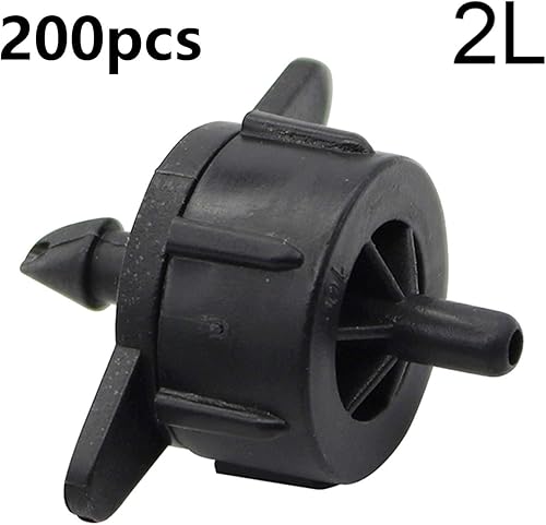 Miniatura 2 de NALORA 200 goteros de riego, gotero compensado a presión de 14 pulgadas para agricultura, jardín, césped, riego de goteo, cabezal de goteo (color