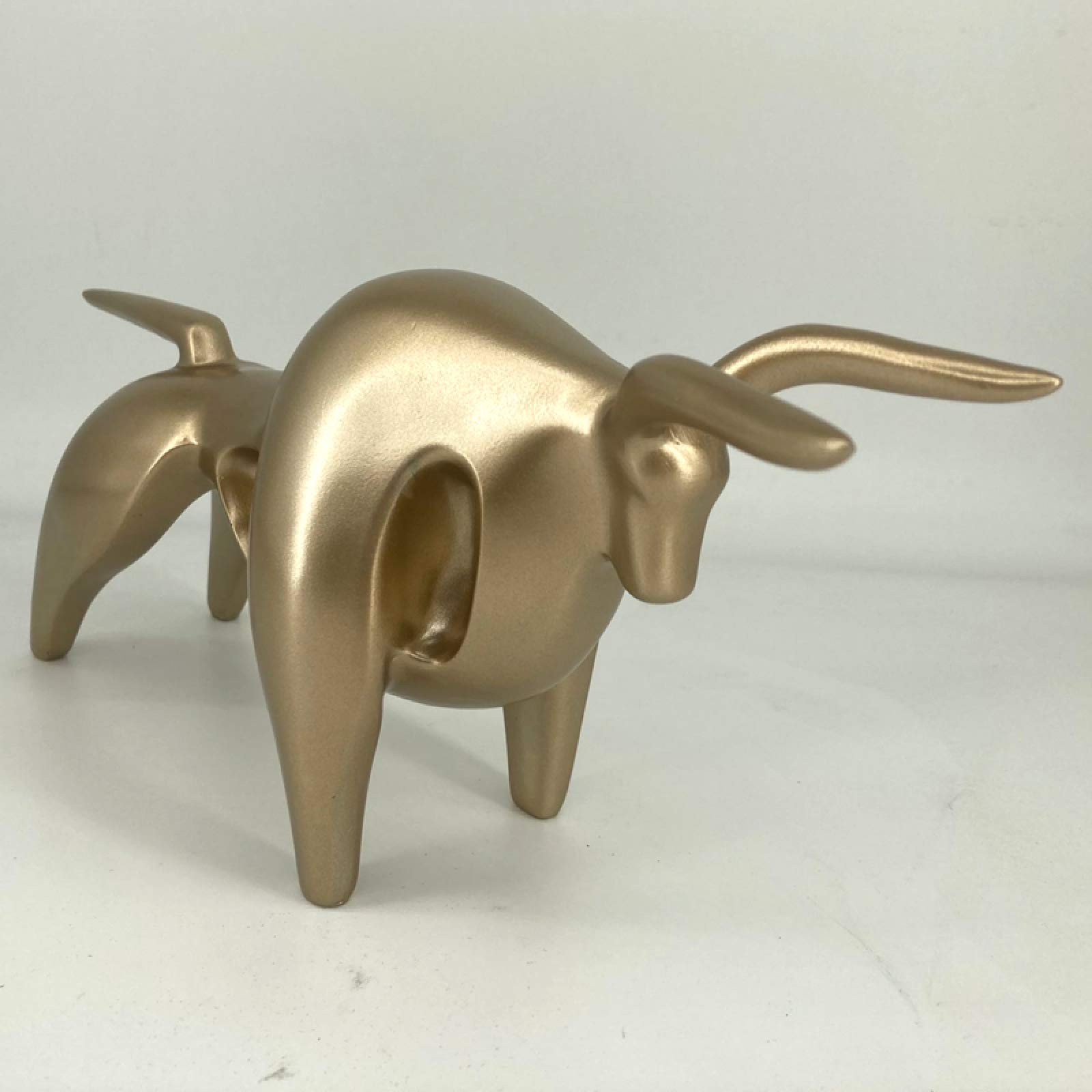 Amazon.co.jp: 彫刻 金の子牛の像の置物 Decorativas : ホーム＆キッチン