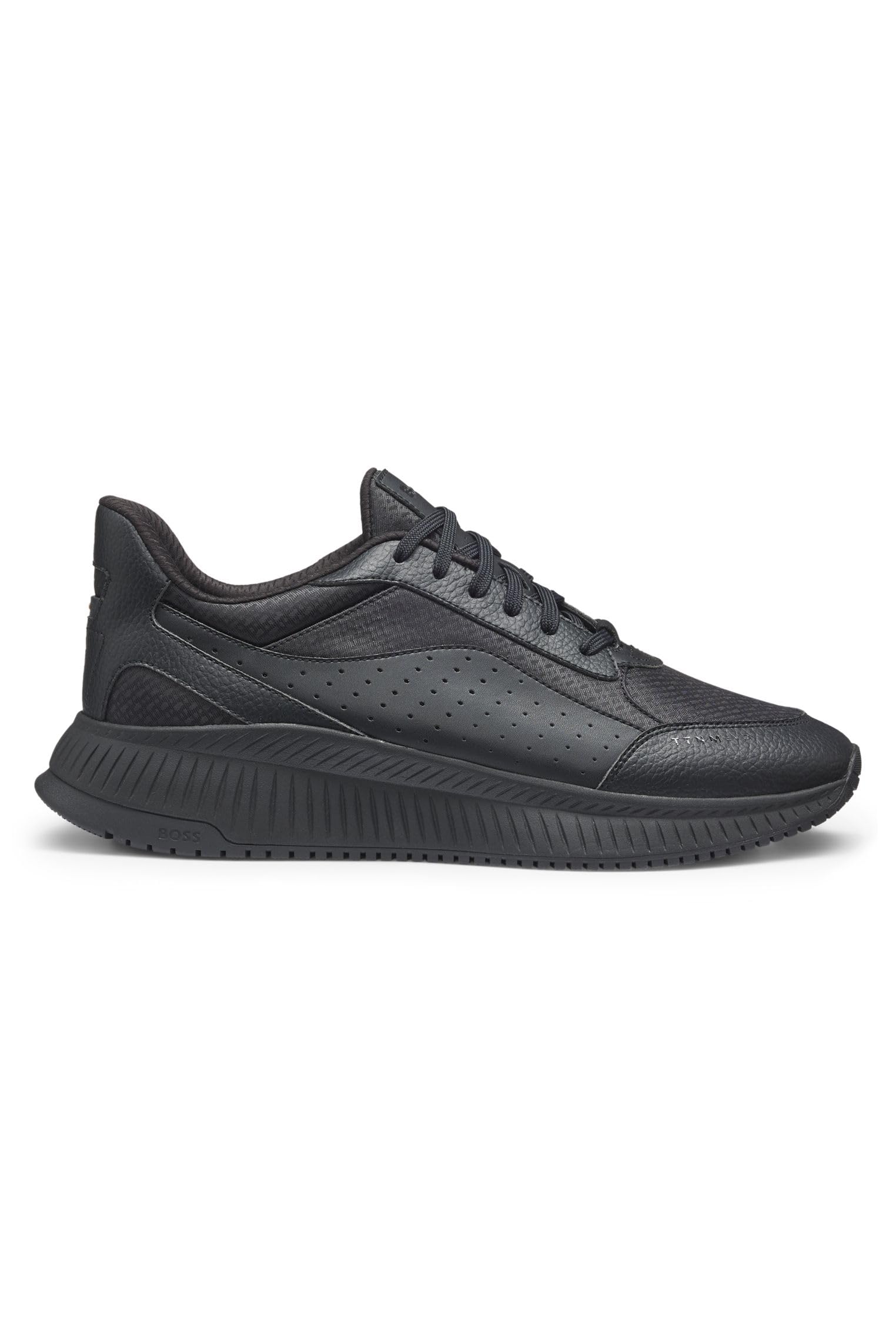 Hugo Boss Men's Black Boss Orange Ttnm Evo Trainers With Monogram Jacquard - 005 - Size: 11