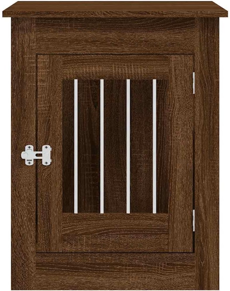 Modern Dog Crate Furniture End Table for Medium Breeds Up to 110 lbs, Durable Engineered Wood with Locking Mechanism, Spacious 21.7x31.5x26.8 Inch Pet Kennel for Living Room