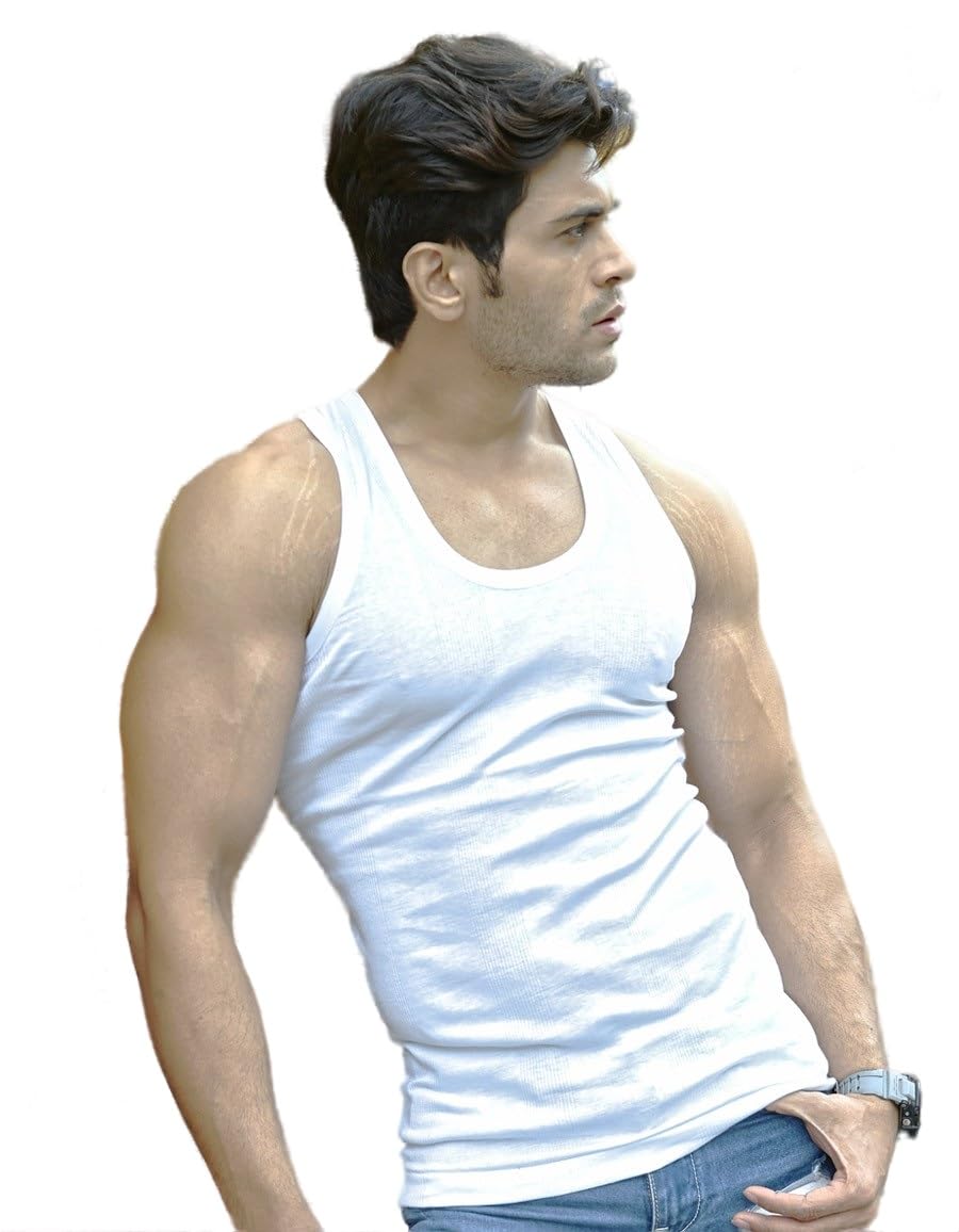 poomex Men's Cotton Rib Vest (Pack of 3) Flex-Rib Vest-picture-45