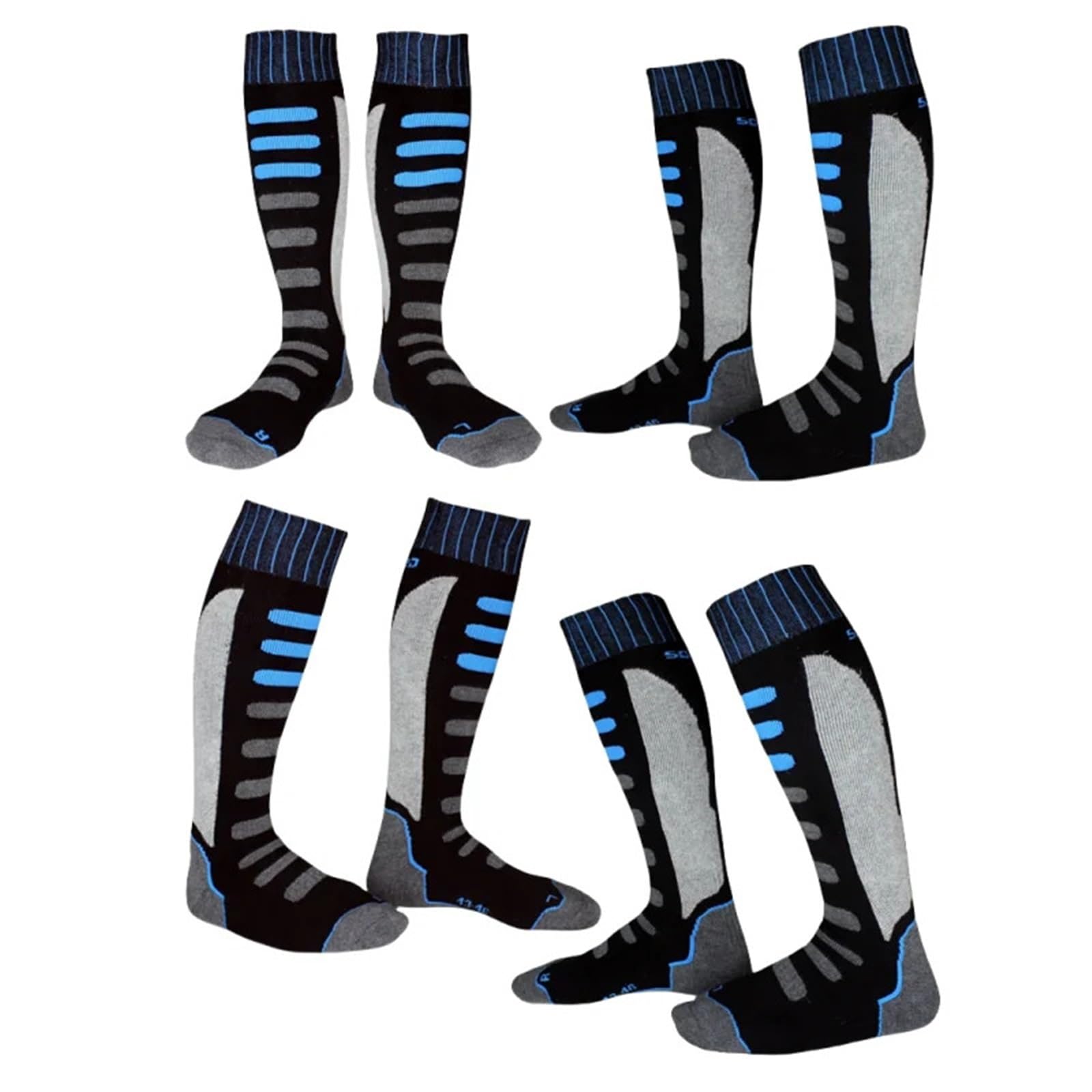 Calcetines Calcetines de esquí Invierno Unisex Algodón Cálido Calcetines de esquí Calcetines deportivos Snowboard Ciclismo Adulto Montar Calcetines térmicos más gruesos