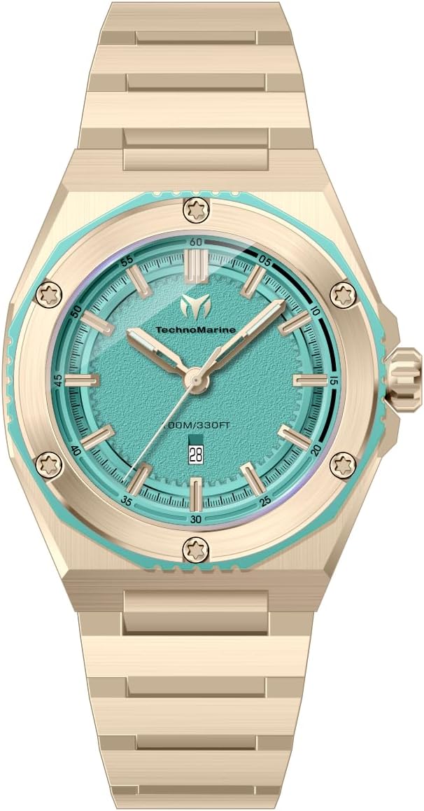 TechnoMarine Coral Coral Legacy Women's Watch - 36mm, Gold (TM-416087)