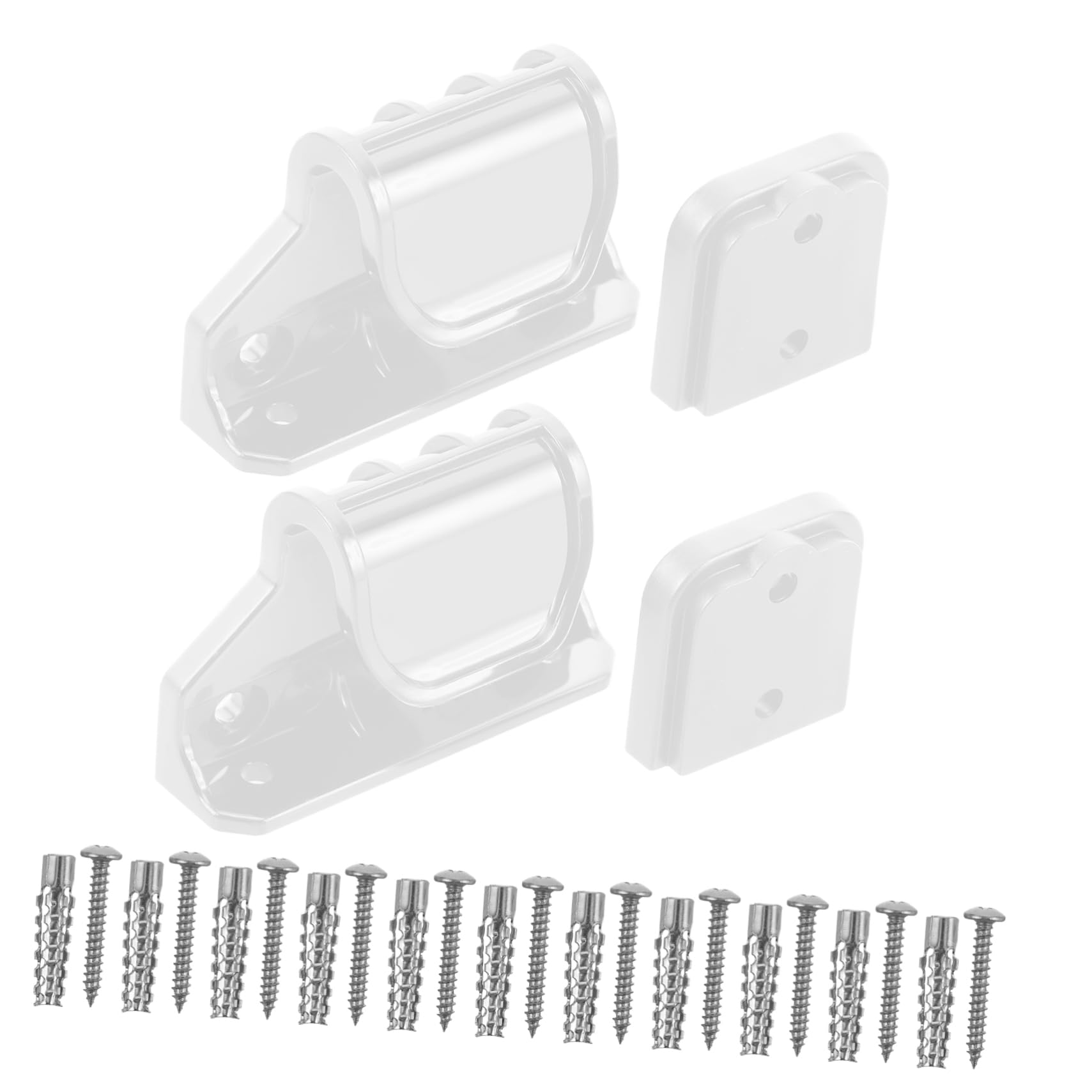 Kit accessoires barrière sécurité Milisten blanc fixation sans perçage pour porte et escalier