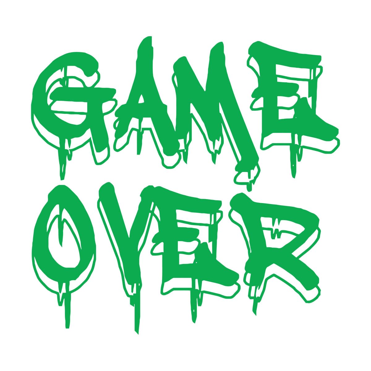 Game Over Wall Decal for Bedroom Home Decoration Boys Girls Room Wall Stickers Gamer Video Game Vinyl Decals Mural Small - 42x44cm โ image 1
