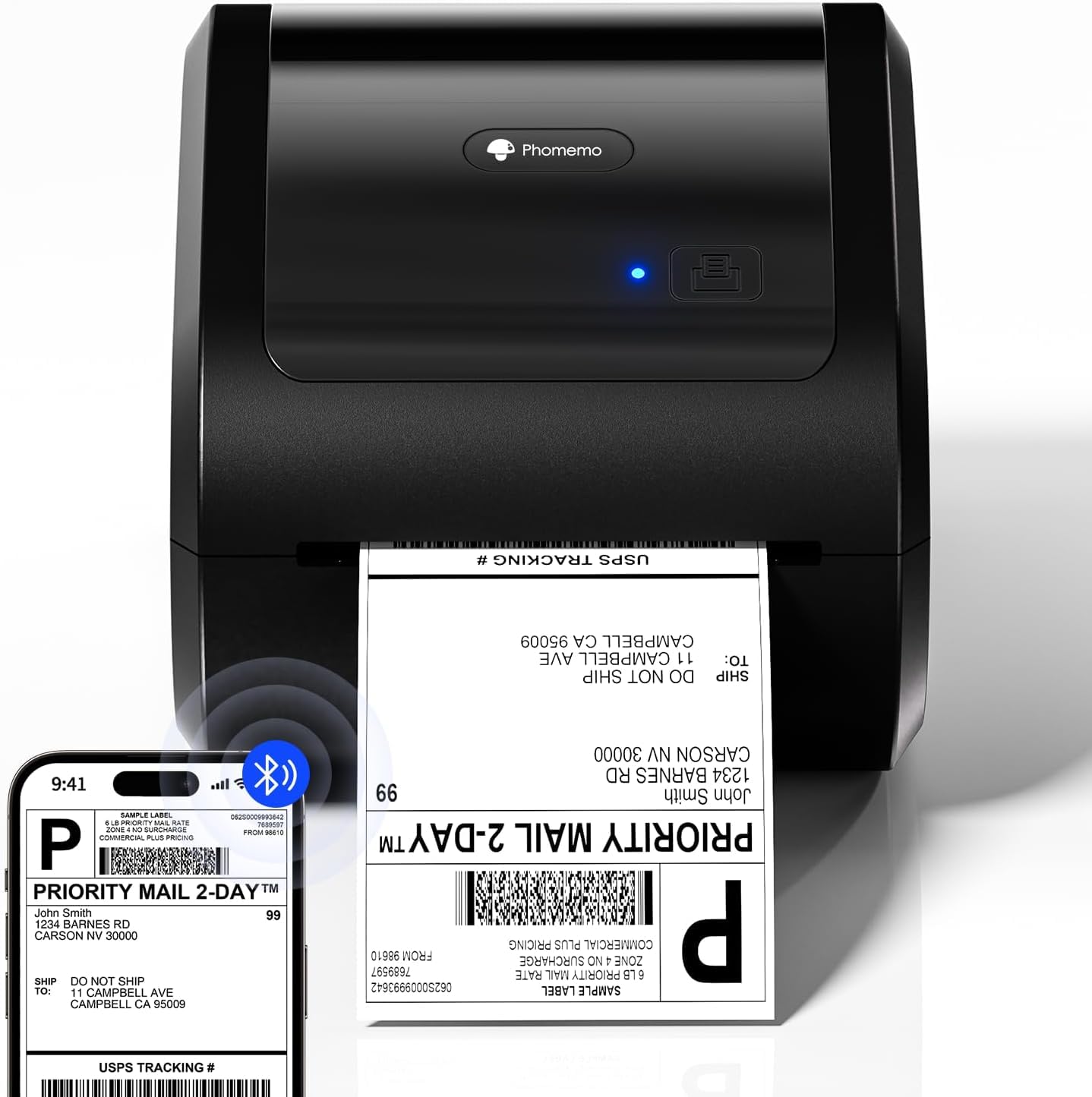 Phomemo Impresora Etiquetas Autoadhesivas, Impresora Termica Bluetooth 4x6 | Para Empresas, Impresora Etiquetas Envio, Label Printer Compatible con Amazon, Vinted, Correos, Wallapop, DPD, DHL