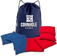 SC Cornhole Games Weather Resistant Cornhole Bags - Regulation 6x6" 16oz Set of 8, Durable Duck Canvas for All-Weather Play