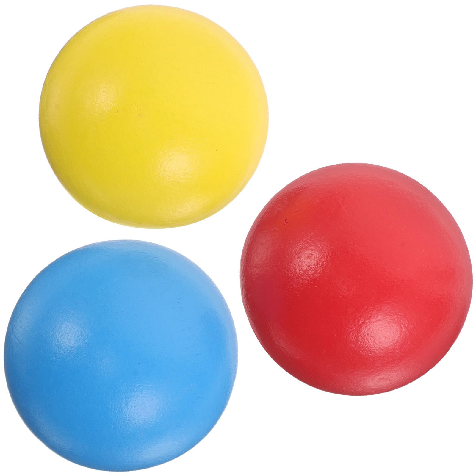Boules de Croquet en Bois Lot de 3, Jeu de Croquet pour Enfants Plein Air Jardin