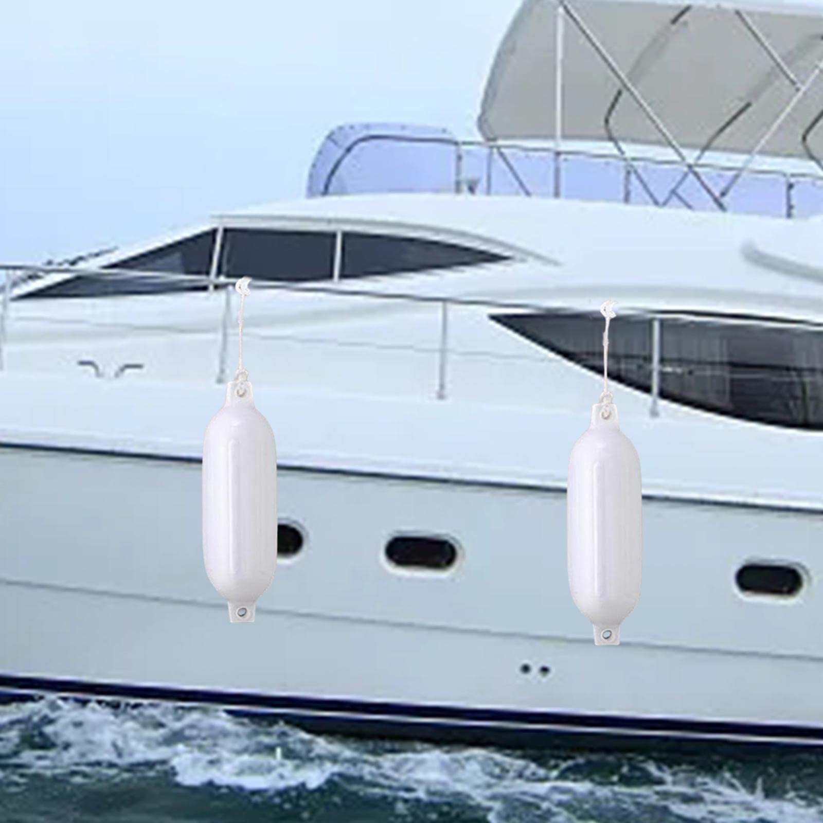 rockible Juego de 4 Protectores de Barco, defensas para embarcaciones, Accesorios náuticos, Parachoques inflables para protección Marina