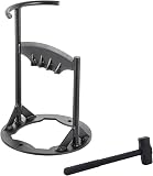 𝗖𝗔𝗦𝗧 𝗜𝗥𝗢𝗡 𝗪𝗢𝗢𝗗 𝗦𝗣𝗟𝗜𝗧𝗧𝗘𝗥 𝗪𝗜𝗧𝗛 𝗛𝗔𝗠𝗠𝗘𝗥 | 36.5cm (H) (14”) | Wood & Kindling Splitting Tool | Firewood Cutter with Pre-Drilled Base | Splitting Blade | Fireplace Decor - 1