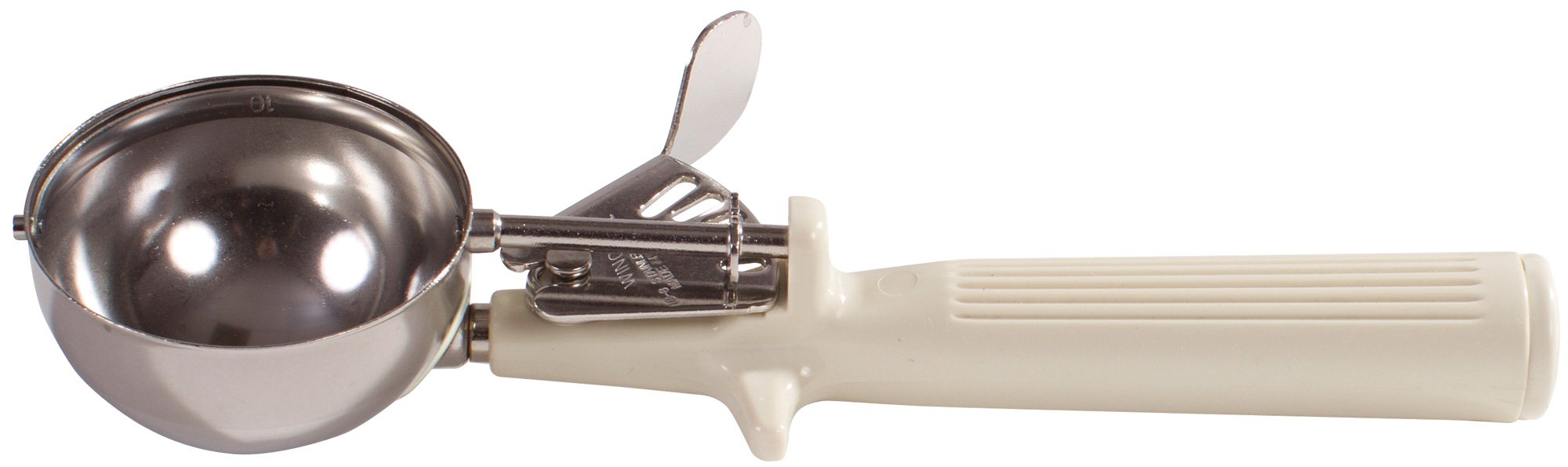 Winco Ice Cream Disher with Ivory Handle, Size 10