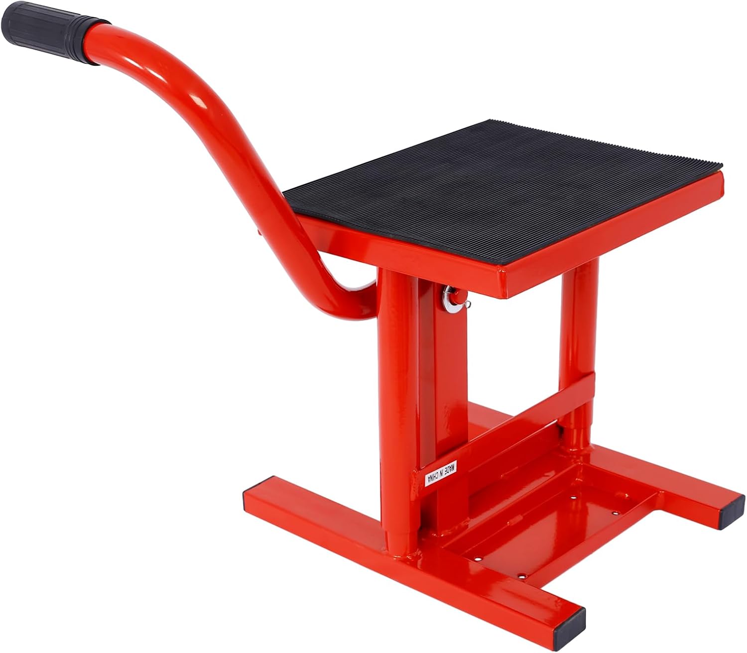 Dirt Bike Lift Stand, Motorcycle Jack Lift Stand 330 lbs Capacity Lift Operation, Motorcycle Dirt Bike Panel Stand, Adjustable Height Hoist Table for Dirt Pit Bike Repair, Maintenance, Dirt Bike