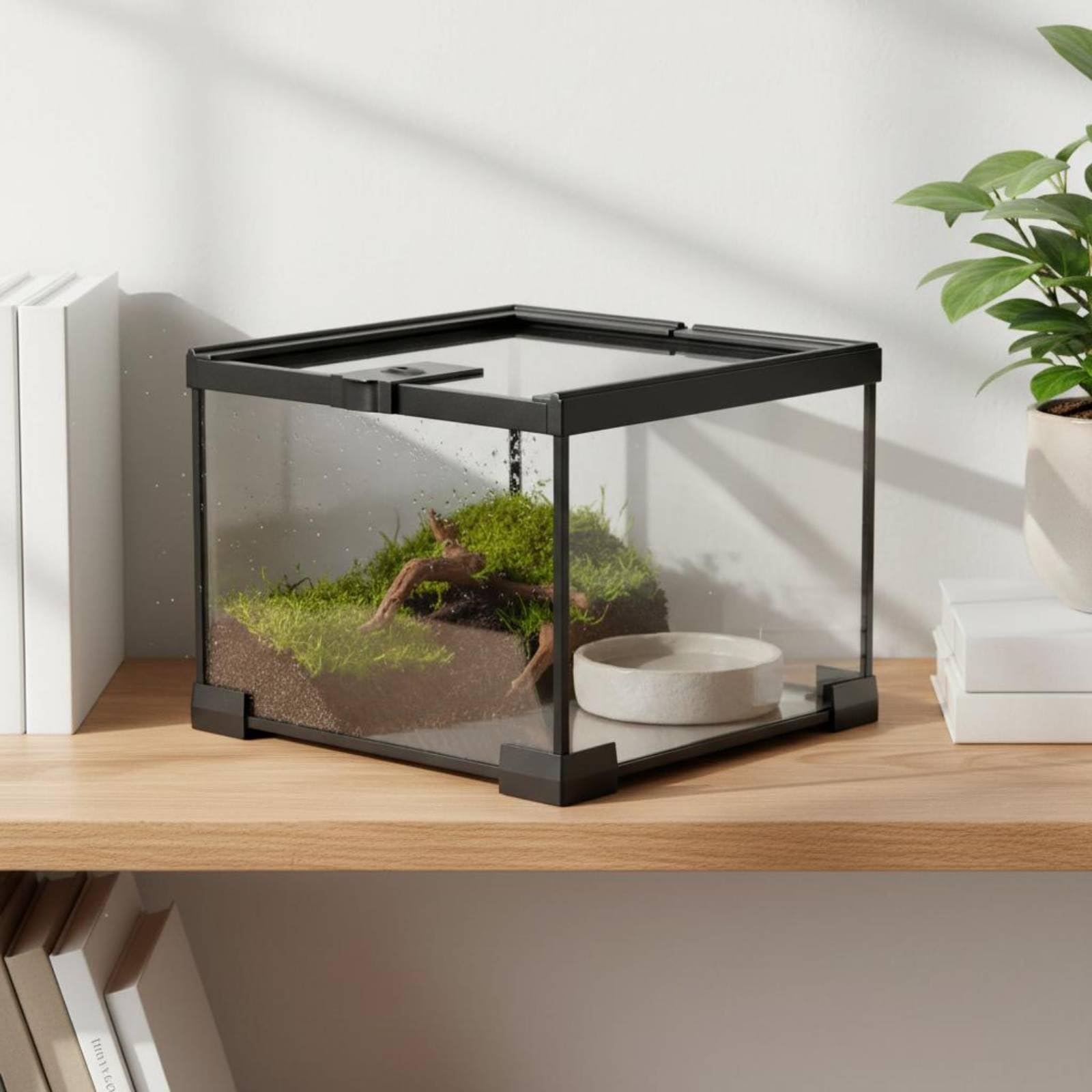 Amazon | KiBcsLic 爬虫類飼育ガラスケース 脱走防止設計 爬虫類ガラス