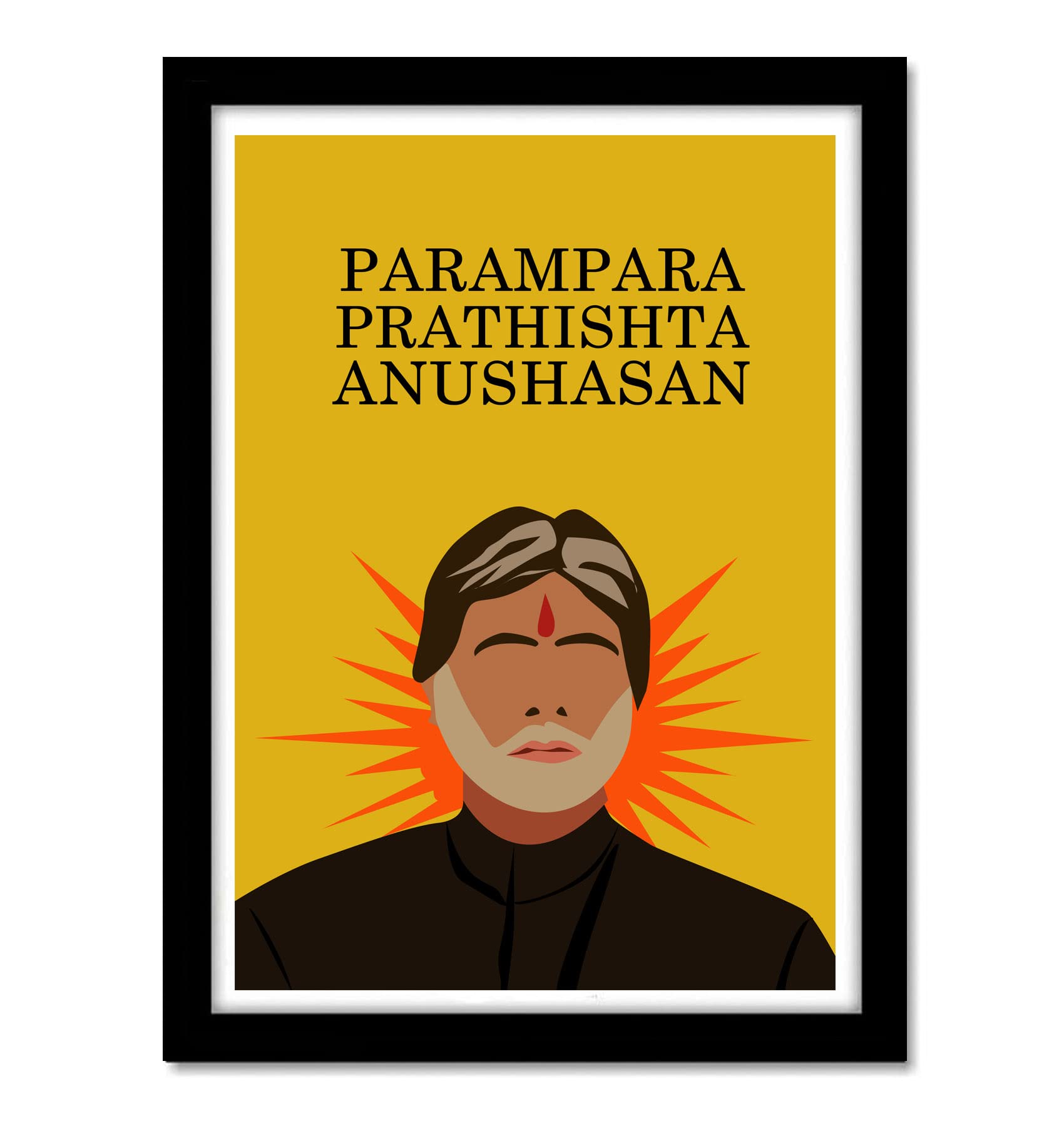 Good hope Bollywood Posters Mohabatein Movie Miinimal Art Framed Poster, multicolour, Print, 10inch x 13inch For Room Office Wall