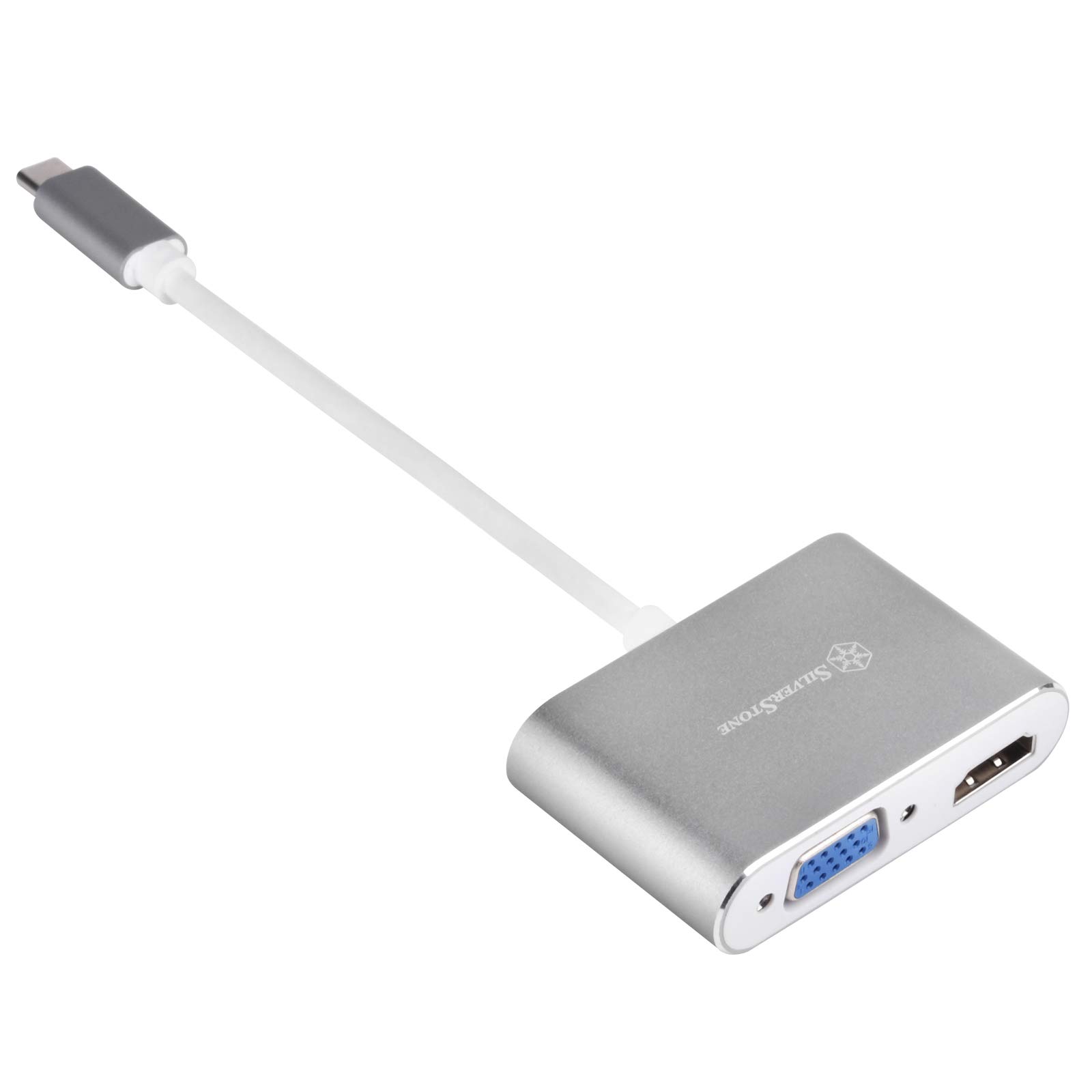 SilverStone SST-EP16C - USB Type-C auf VGA & HDMI Adapter