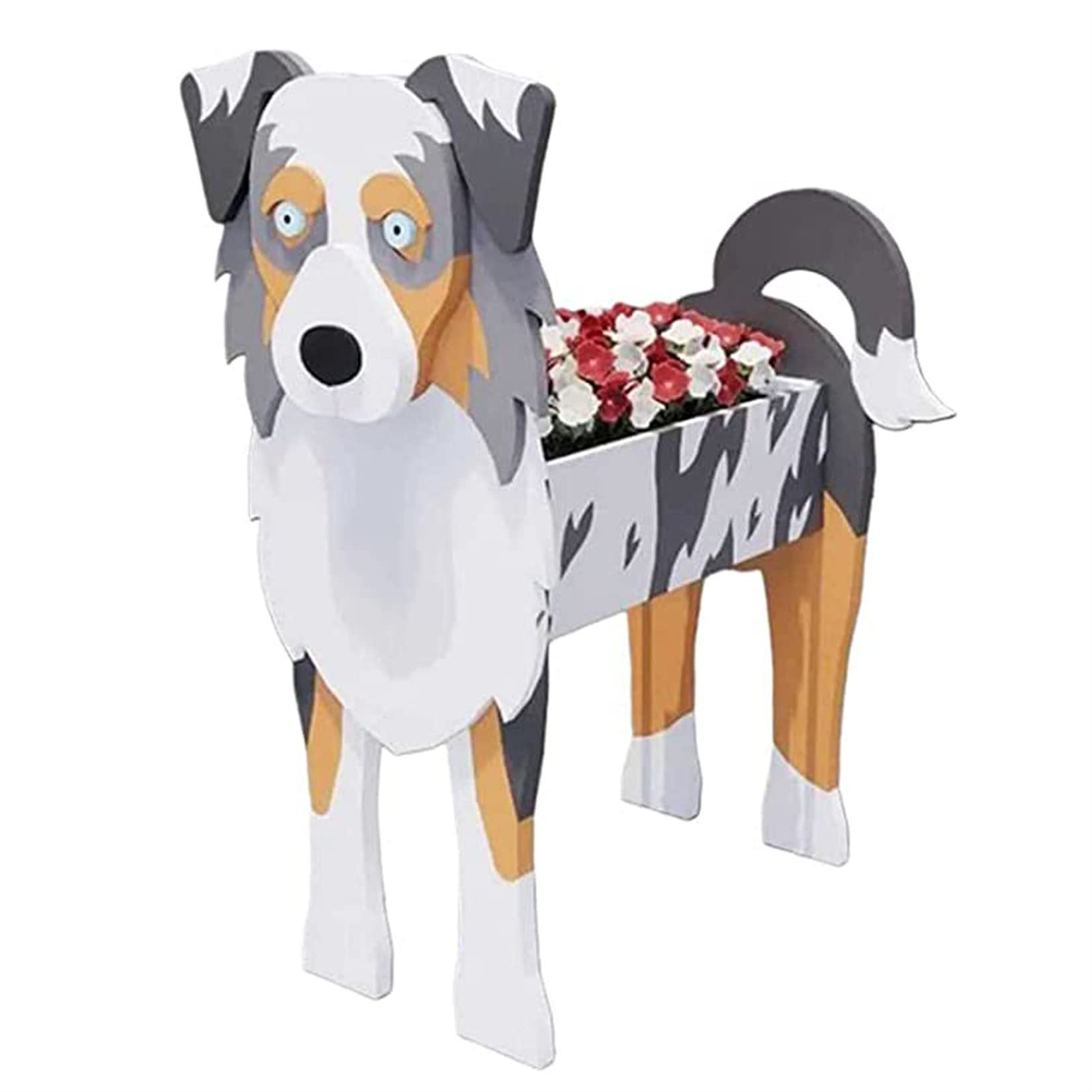 EIMOPE Creative Dog Planter Plant，Animal Plant Pots Garden Planters Succulent，Small gift Dog Planter，Storage Containers Dog Planters PVC，Rectangular Plant Flower Pots Decor Outdoor Indoor，24X18cm