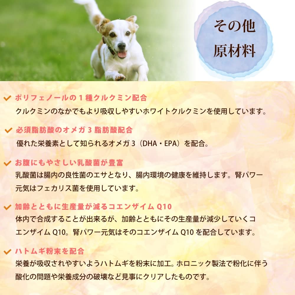Amazon.co.jp: 帝塚山ハウンドカム 犬 サプリメント 腎パワー元気 200g