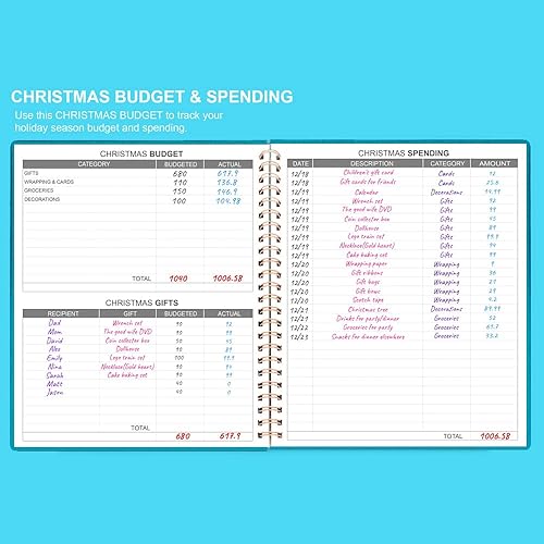 Miniatura 4 de Agenda de presupuesto y organizador de facturas mensuales con bolsillos. Cuaderno de seguimiento de gastos, diario de presupuesto y planificador