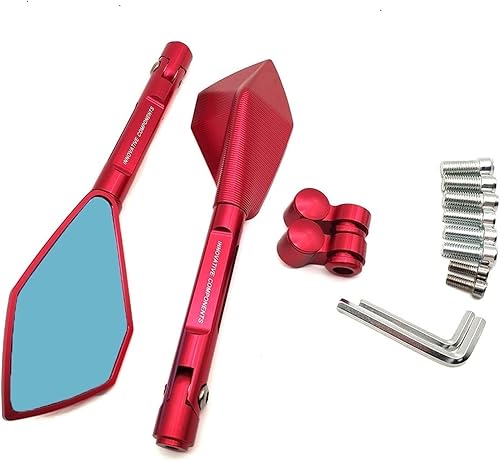 Miniatura 7 de Espejo de la motocicleta Espejos CNC aluminio motocicleta manillar retrovisor espejos azul para BMW S1000RR S1000XR S1000r Gs 1200 F 650 700 Gs