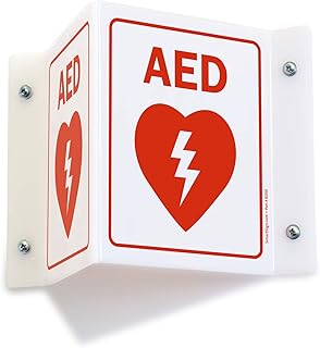 SmartSign "AED" Projecting Sign | 5" x 6" Acrylic