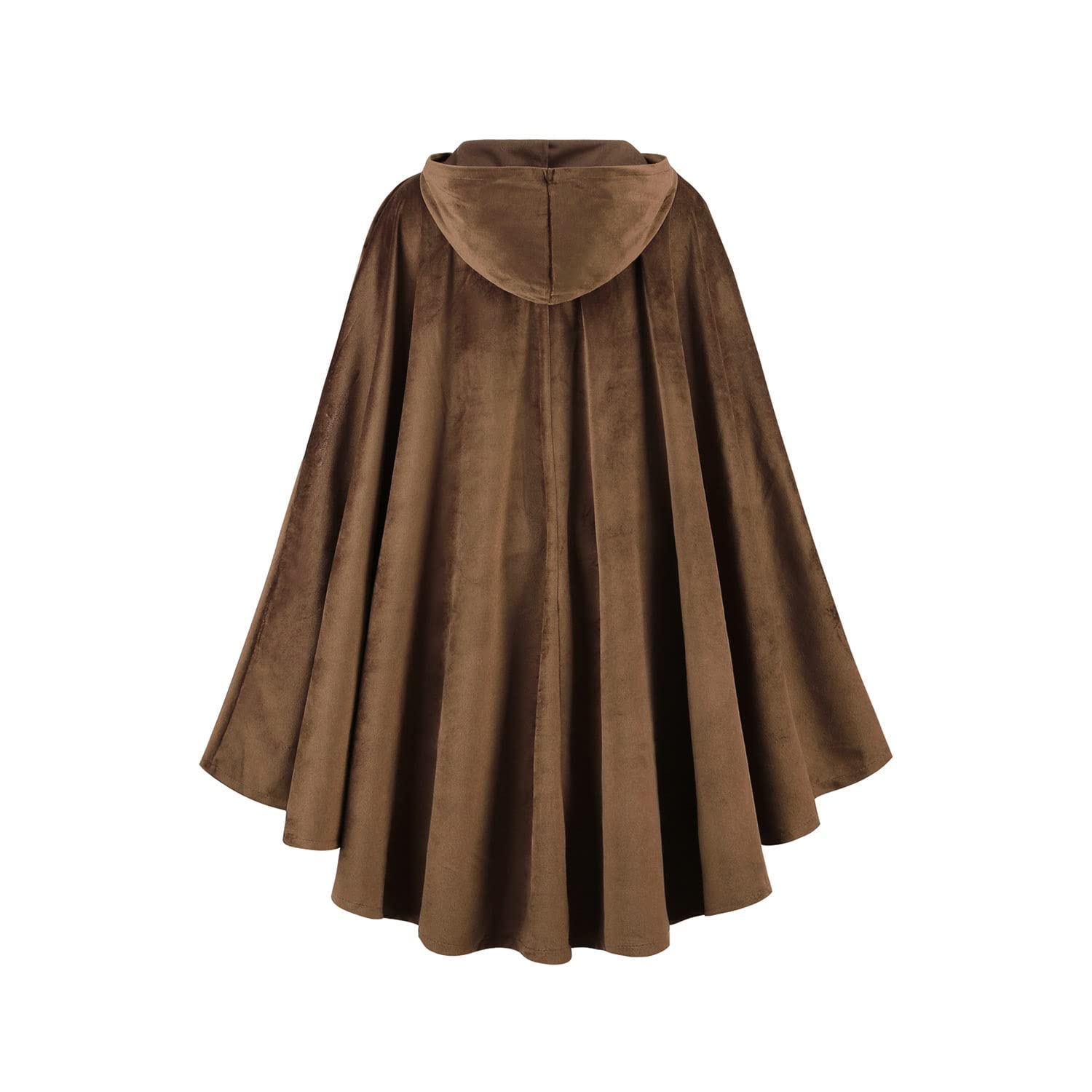 HAPNBCELE Adults Medieval Cloak with Hood - Image 3