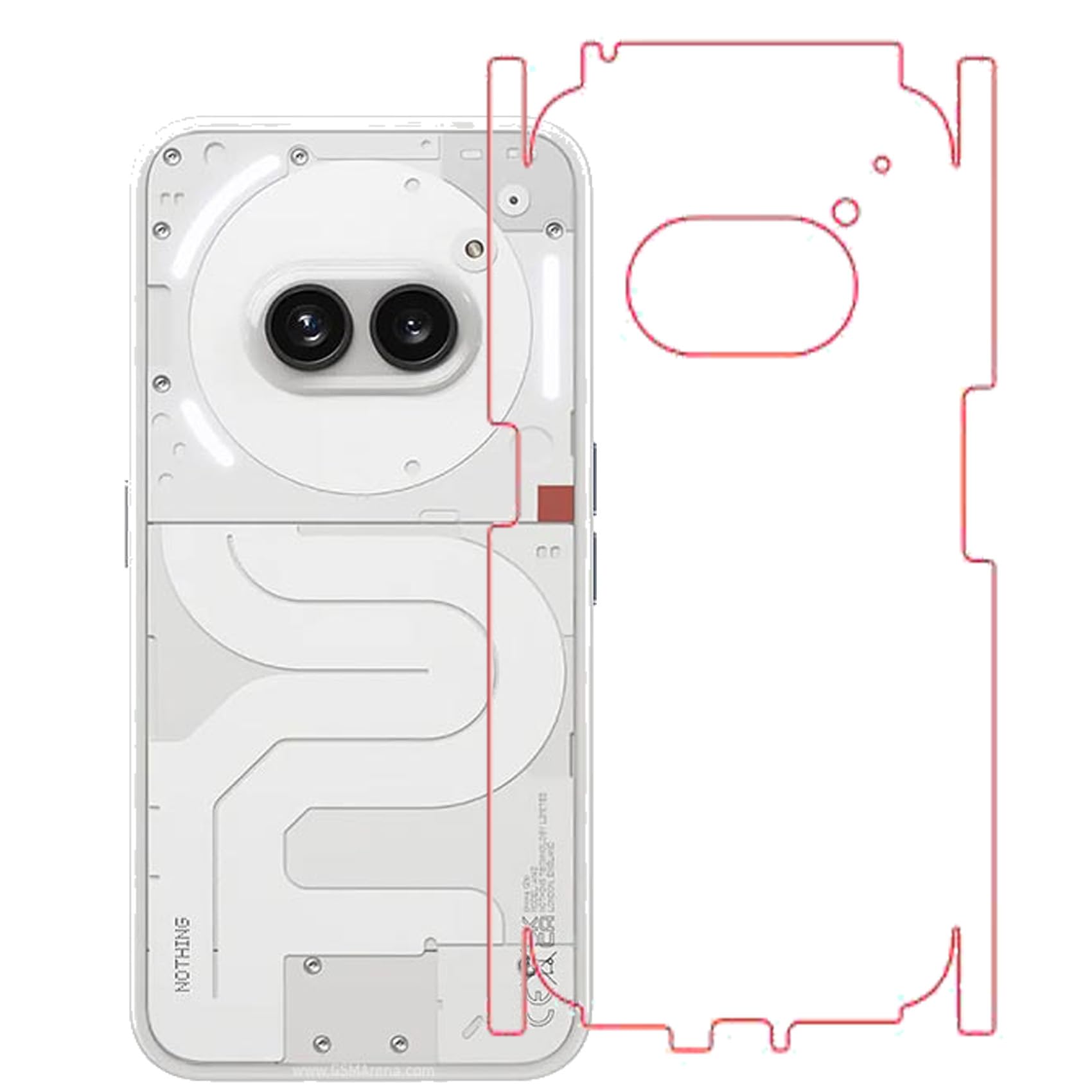 Unbreakable Hydrogel Membrane TPU Full Coverage Back Screen Guard Compatible with Nothing Phone 2A (Not Glass)