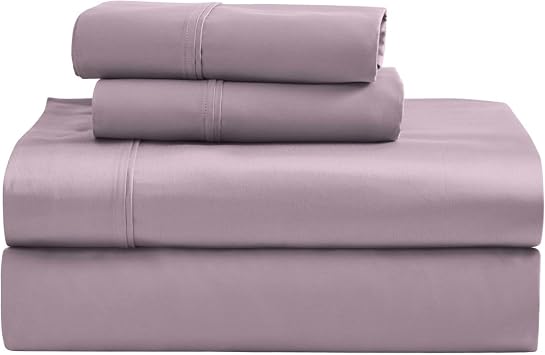 SUPERIOR 1200 Thread Count Egyptian Cotton Sheet Set, Bedroom Sheets, Modern Home Essentials, Luxury Bedding, 1 Elastic Deep Pocket Fitted Bed Sheet, 1 Flat Sheet, 2 Pillowcases, King, Zephyr