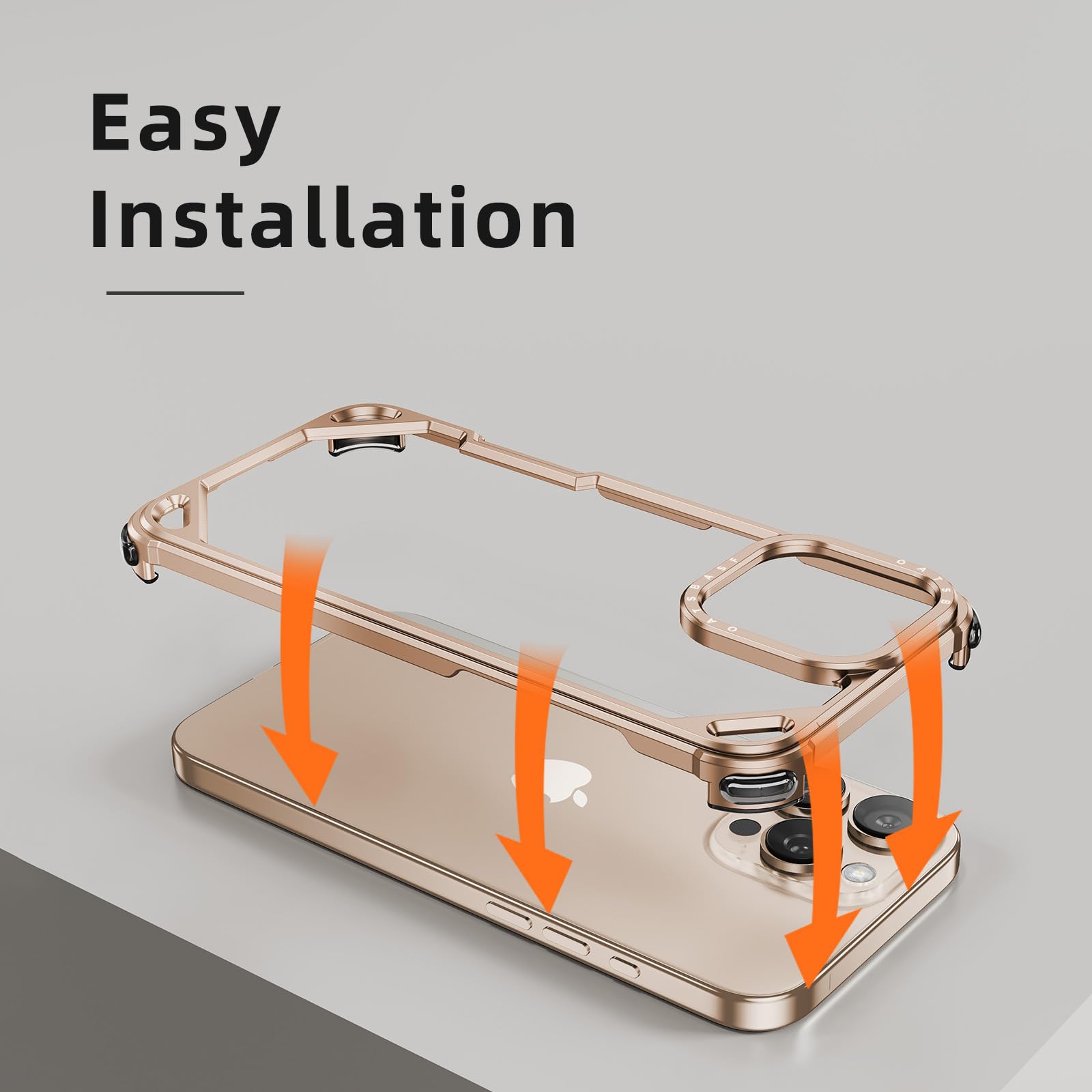 Bare Naked Case - Thinnest Case For IPhone 16 Pro Max Natural Titanium