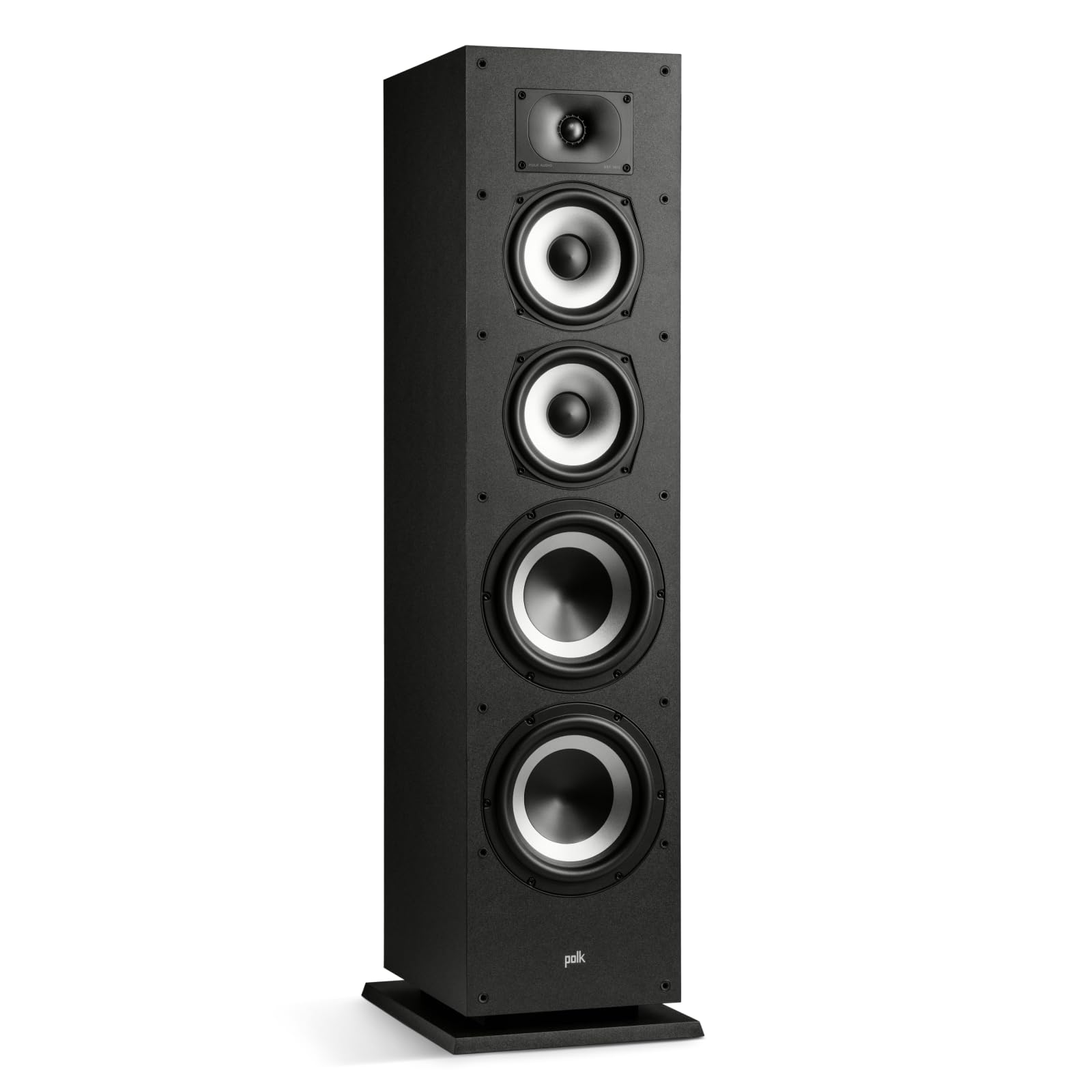 Polk Audio Monitor XT70 High-Resolution Floor-Standing Tower Loudspeaker, Hi-Res Certified Performance Speaker, Dolby Atmos Certified & DTS:X Compatible, Pack of 1 Speaker, Black