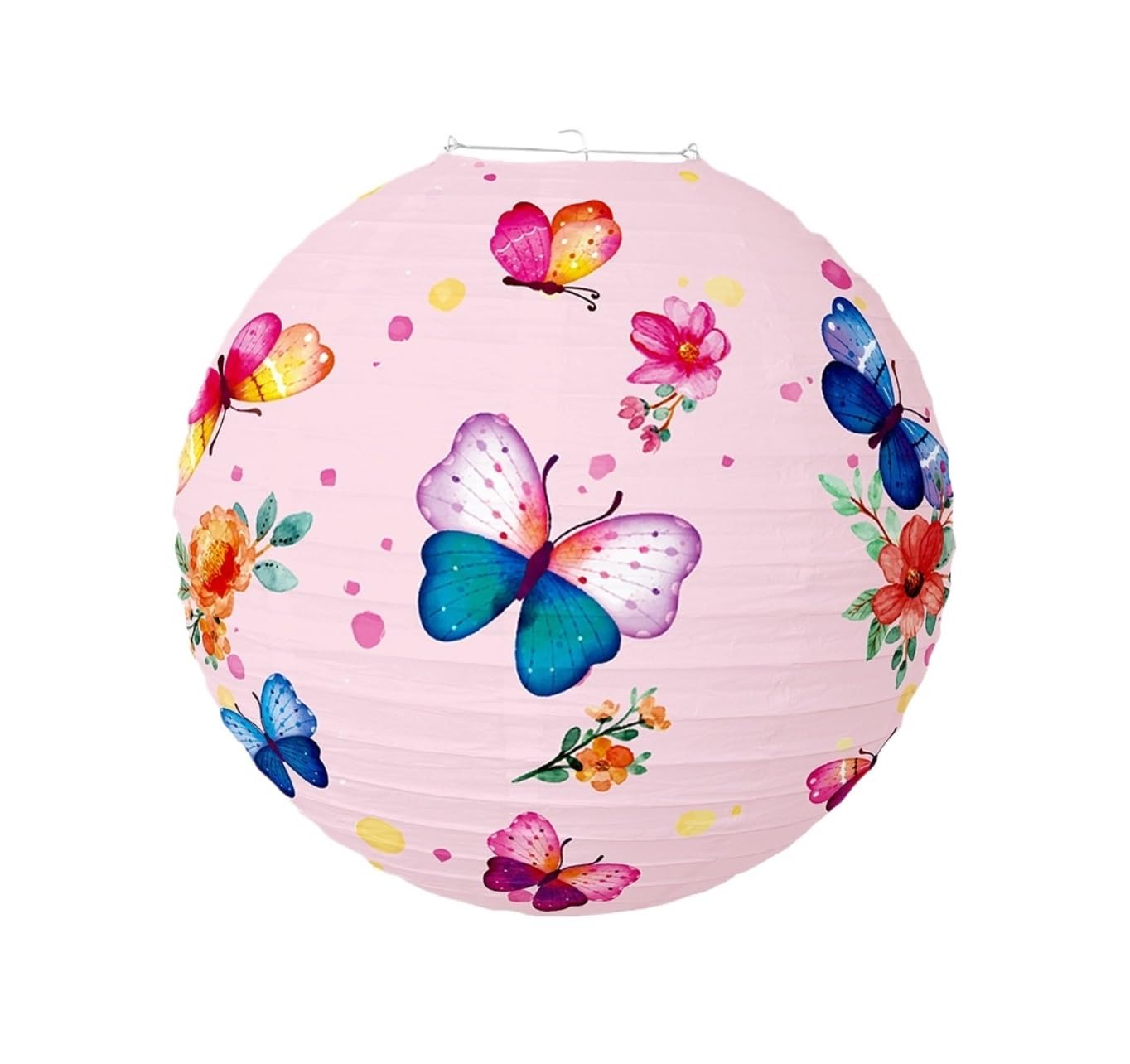Papierlaterne Laterne 8 Stück Schmetterlings- Und Blumen-Papierlaternen for Sommerpartys, Teepartys Hochzeiten Hochzeit(Pink)