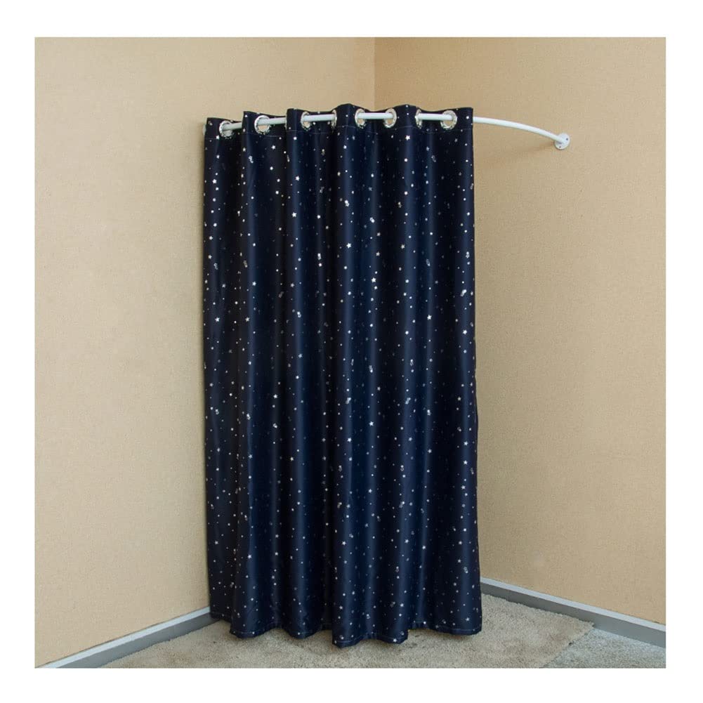 Cabine d'essayage portable 90x90x200 cm avec kit de rideau d'intimité noir pour boutique