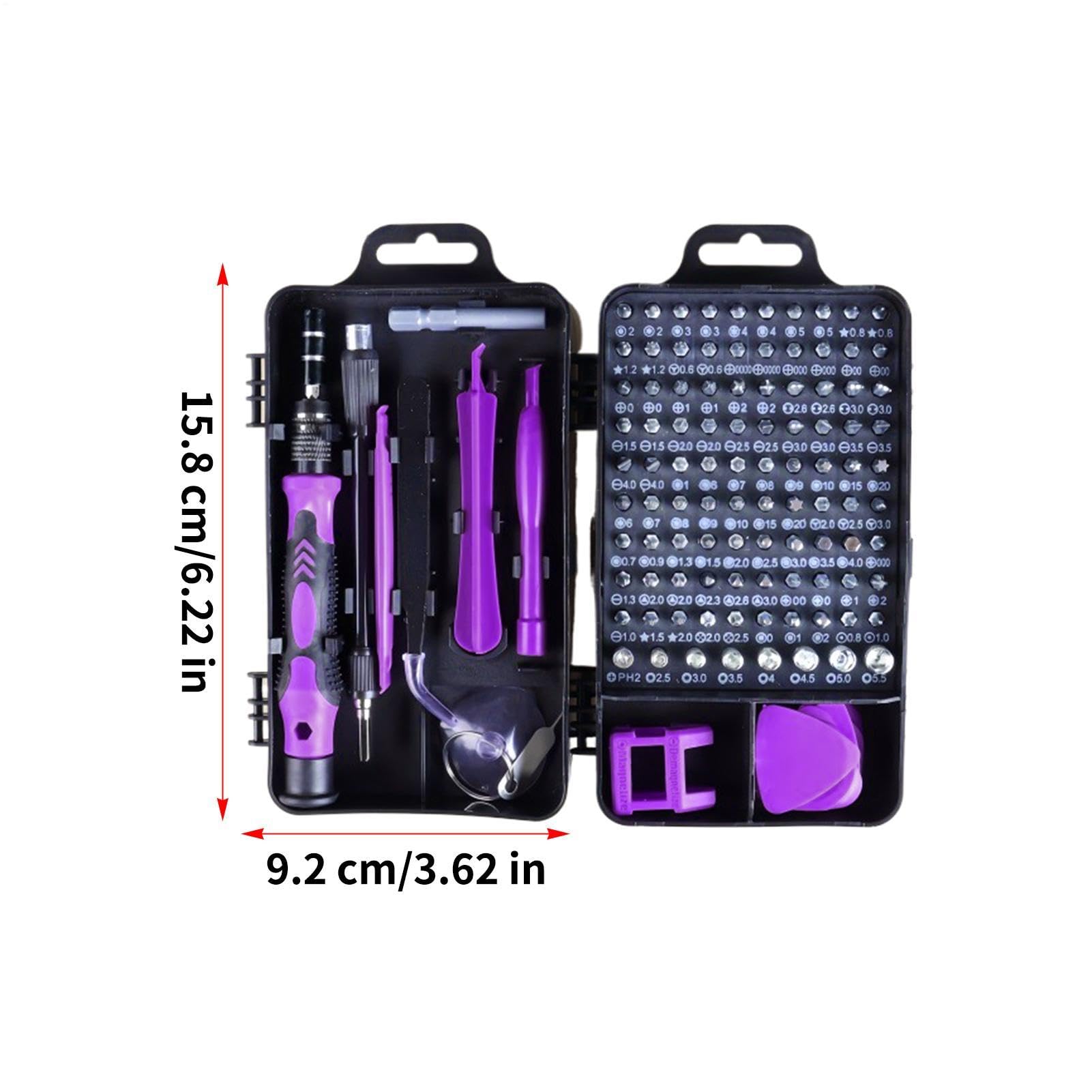 Juego De Destornilladores Para Electrónica Kit de 115 Puntas de | Juego De Destornilladores De Mantenimiento para Electrónica, Relojes, Gafas, Portátiles, Teléfonos, PC, Hogar,