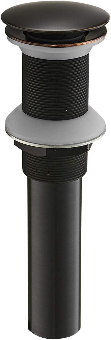 BWE Bathroom Sink Drain without overflow Bathroom Lavatory Vessel Sink Vanity Pop up Drain Stopper Oil Rubbed Bronze