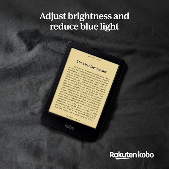 Kobo Clara BW | eReader | 6 Glare-Free Touchscreen with ComfortLight PRO | Dark Mode Option | Audiobooks | Waterproof | 16GB of Storage | Black