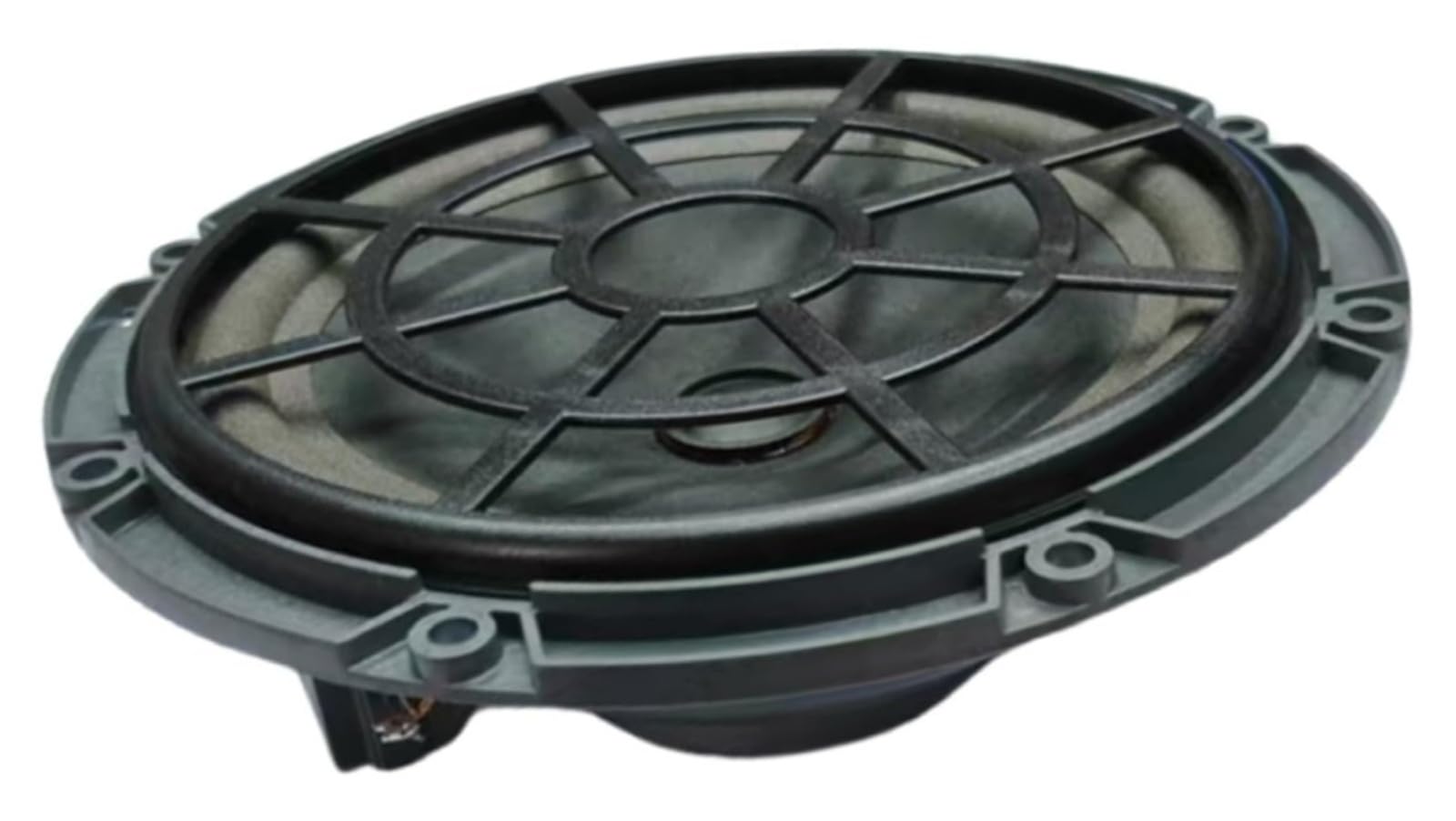 Haut-parleur de porte avant de remplacement for Citroën C2, C3 et C5 et Peugeot 206, 307, 308, 407, 408 et 3008 (référence 9807145580), en ABS noir.