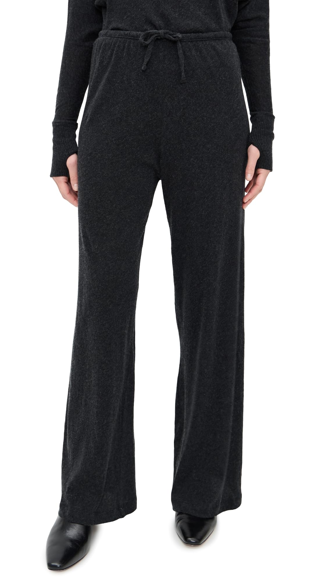 Enza Costa Womens Cashmere Jersey Easy Drawcord Pants
