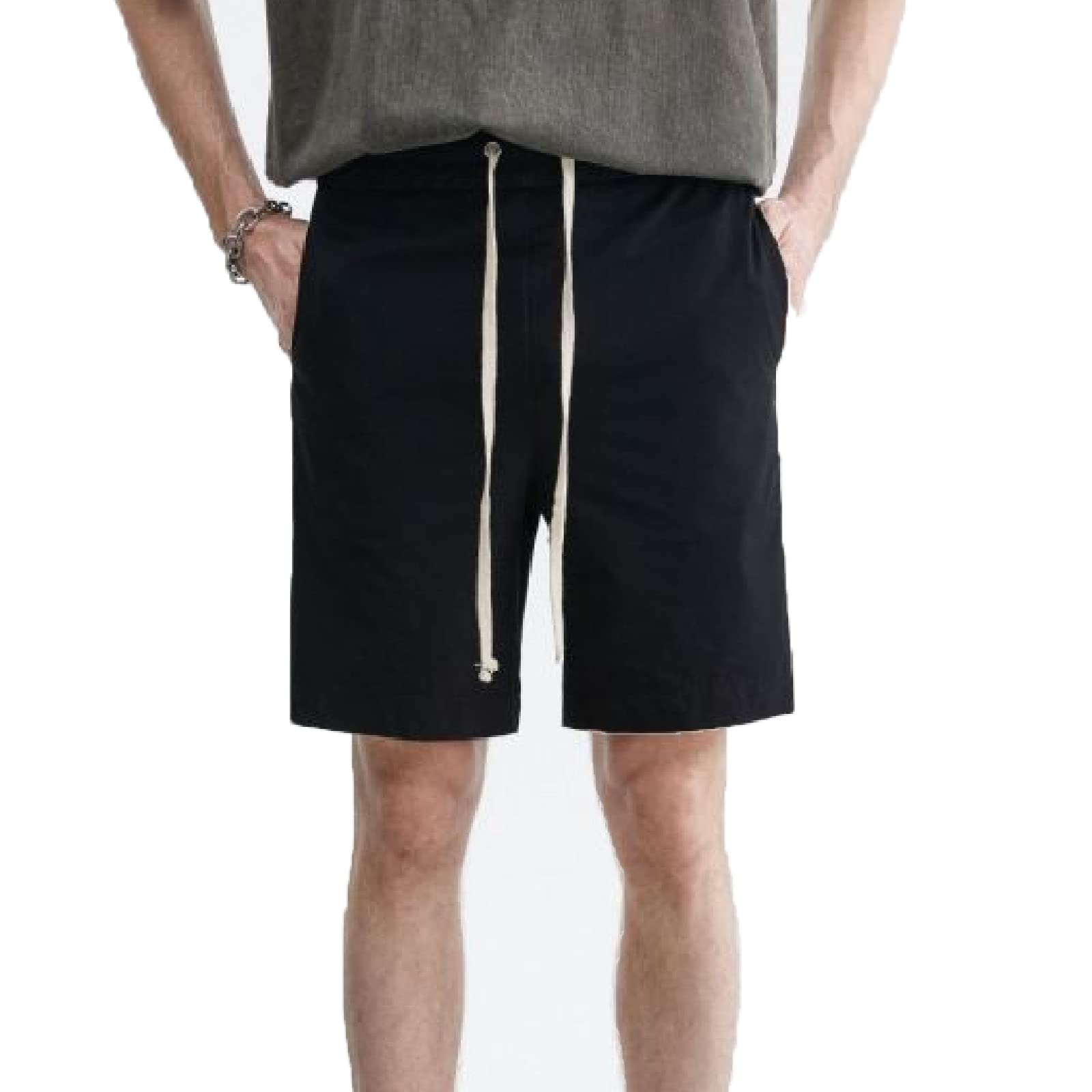 Photo 1 of **BUNDLE OF 2**   Start Again Men's Moto Biker Jeans Shorts Classic Summer Fashion Short (Size:M)
