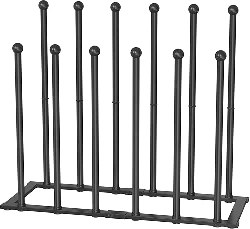 Miniatura 9 de PEKGRIL Zapatero de pie negro, organizador de botas resistente de 21 pulgadas, almacenamiento para botas altas, organizador de zapatos para