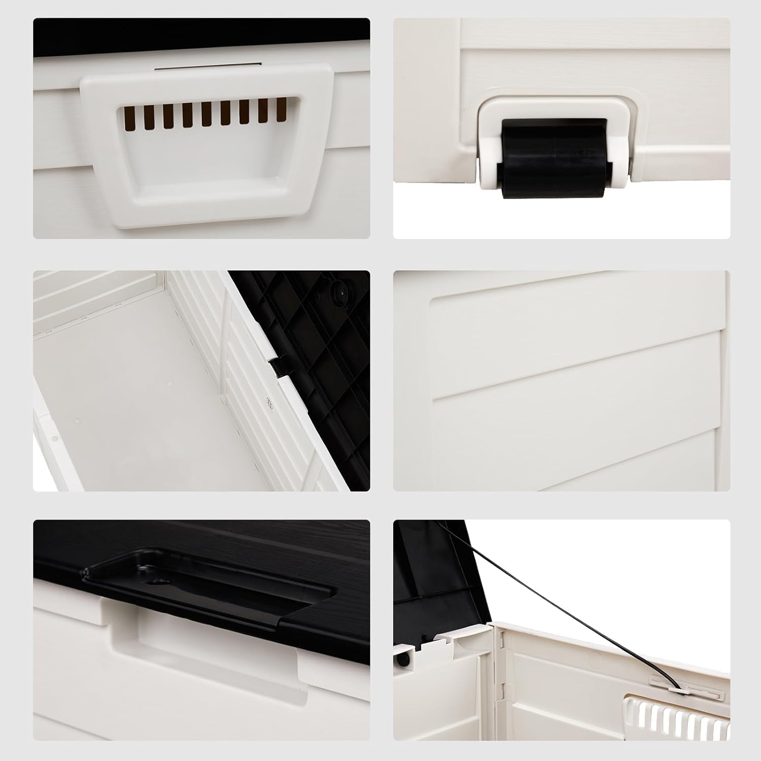 Outside Storage Box 75 Gallon Deck Boxes Outdoor waterproof Storage Container For Patio Cushions,Patio Furniture, Garden Tools