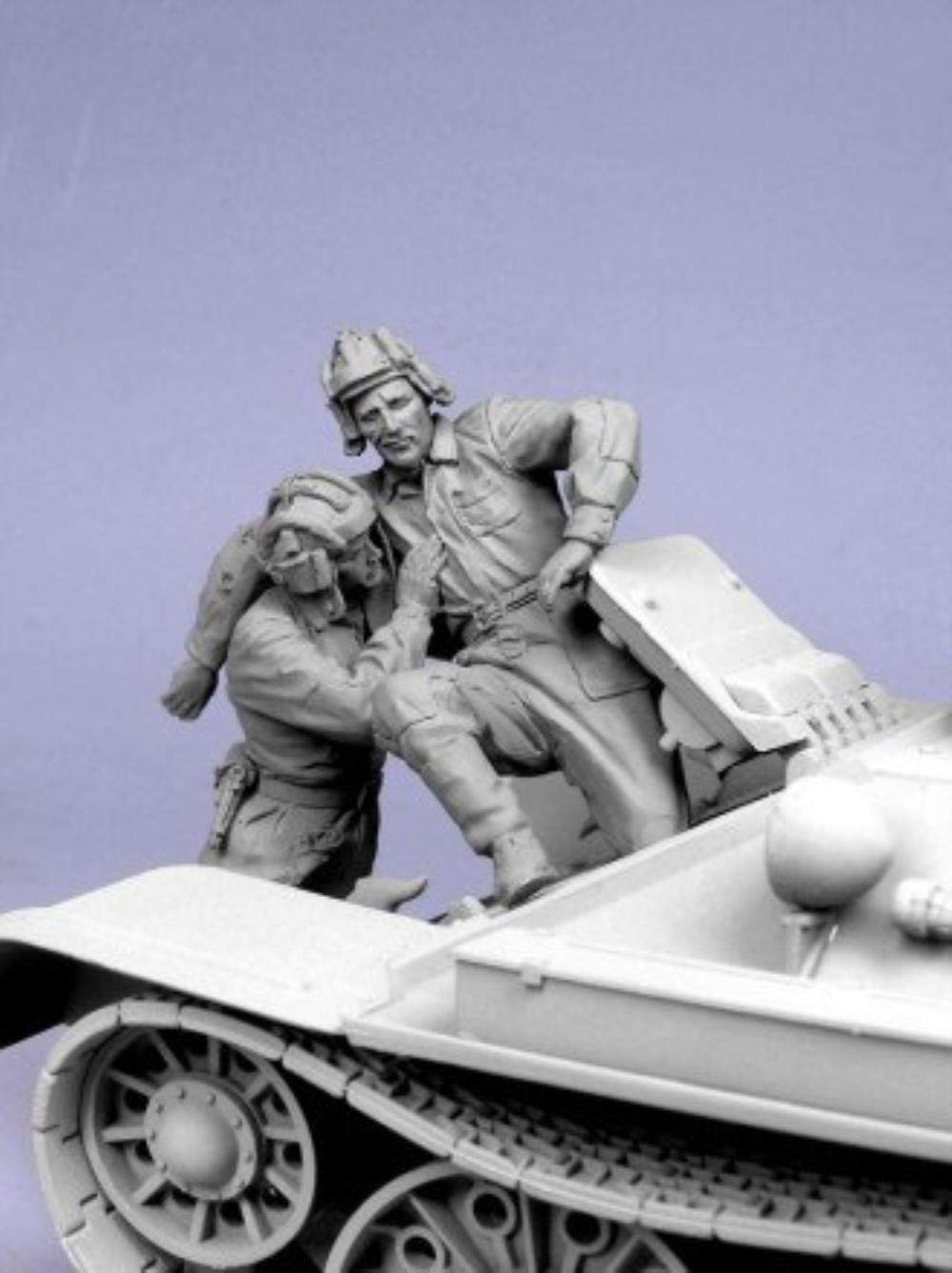Figurine en résine 1/35 équipage du réservoir en fuite à peindre pendant vos week-ends créatifs