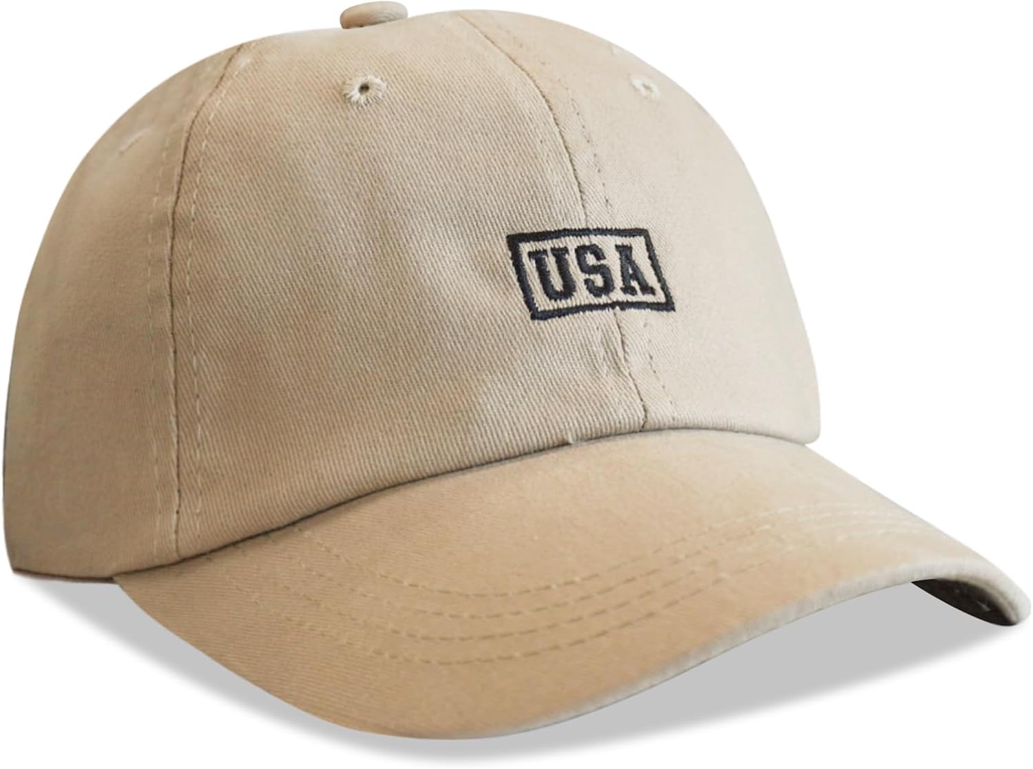 American Flag Patriotic Baseball Cap | Embroidered USA Flag 100% Cotton Adjustable Hat for Men & Women - Image 3